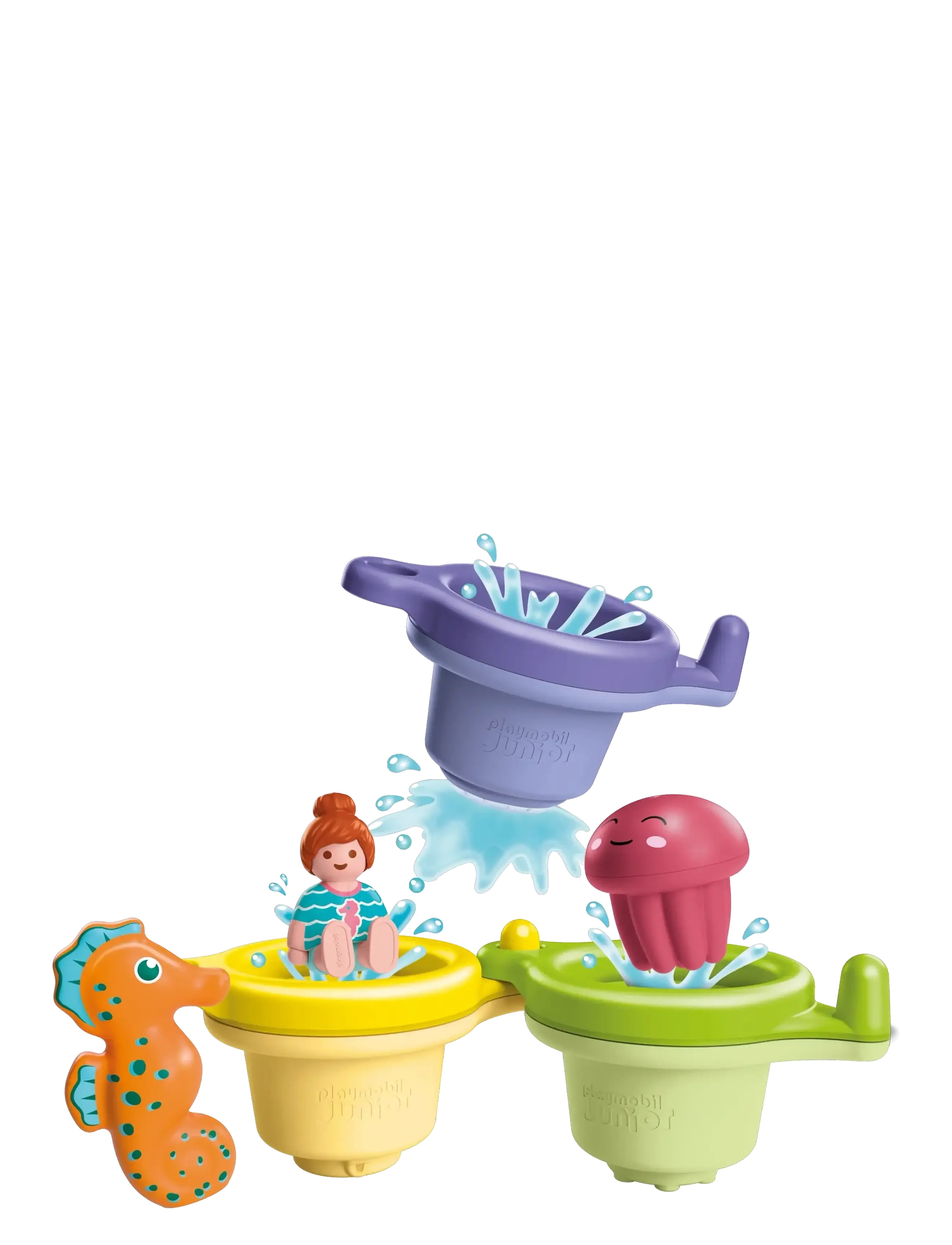 PLAYMOBIL - JUNIOR AQUA: Floating Cups wit - Övriga vattenleksaker - multicolored - 1