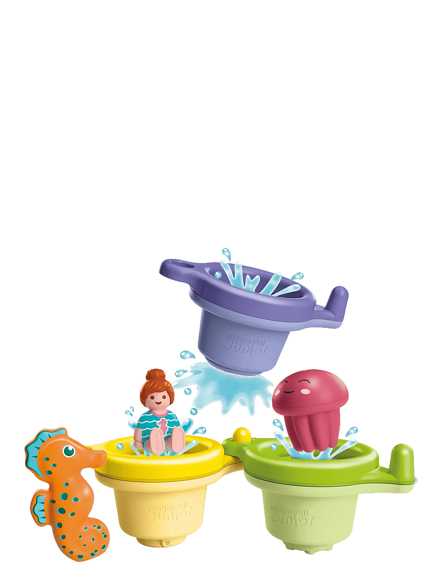 PLAYMOBIL - JUNIOR AQUA: Floating Cups wit - Övriga vattenleksaker - multicolored - 1