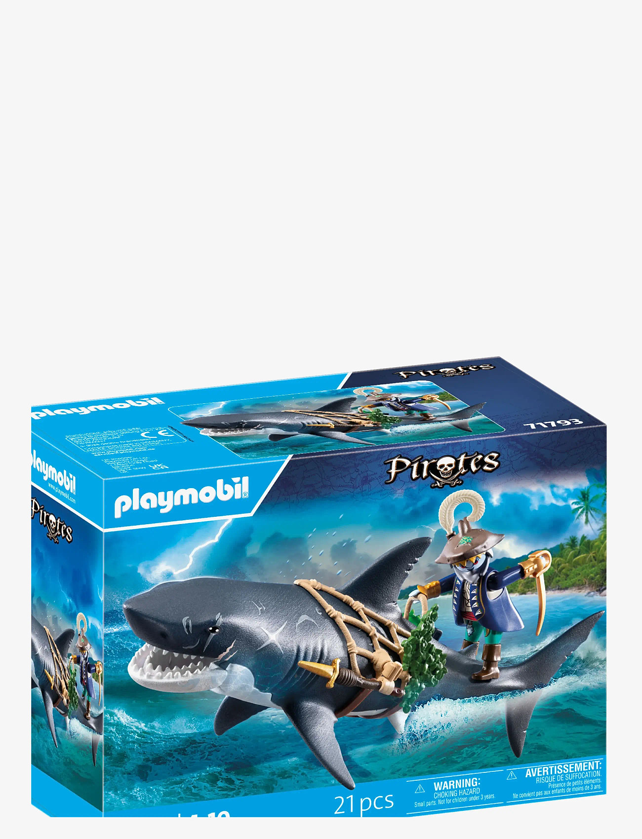 PLAYMOBIL - Giant Shark with Pirate - playmobil pirates - multicolored - 2