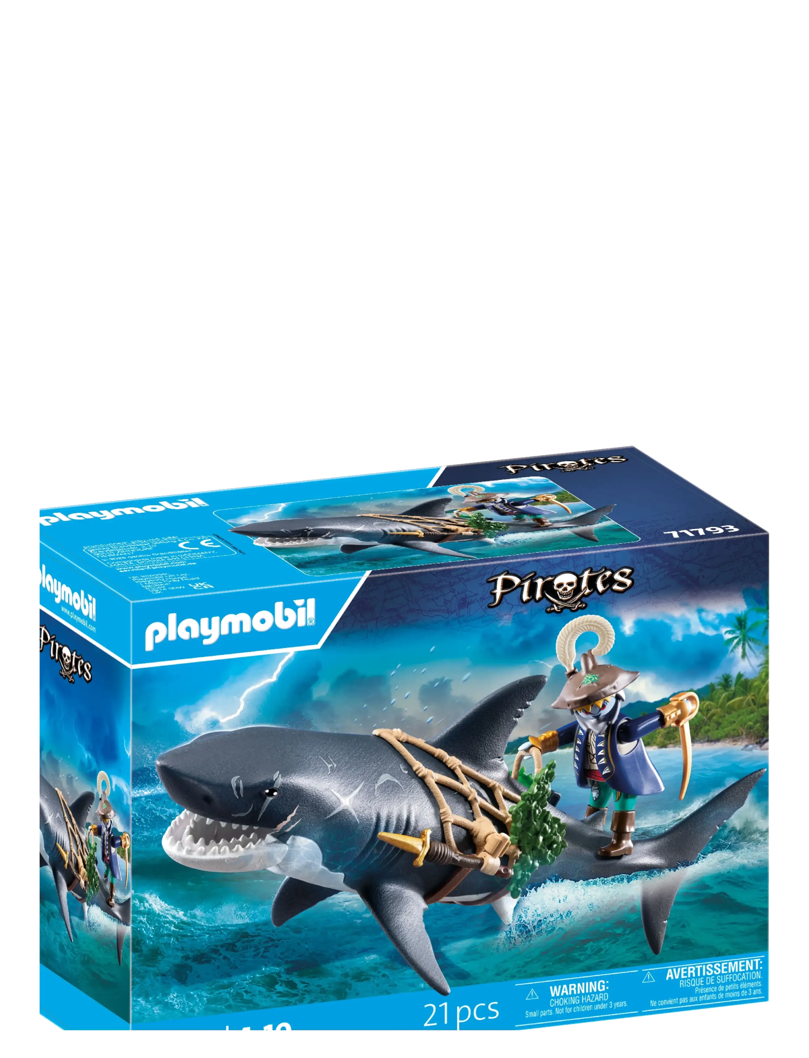 PLAYMOBIL - Giant Shark with Pirate - playmobil pirates - multicolored - 2