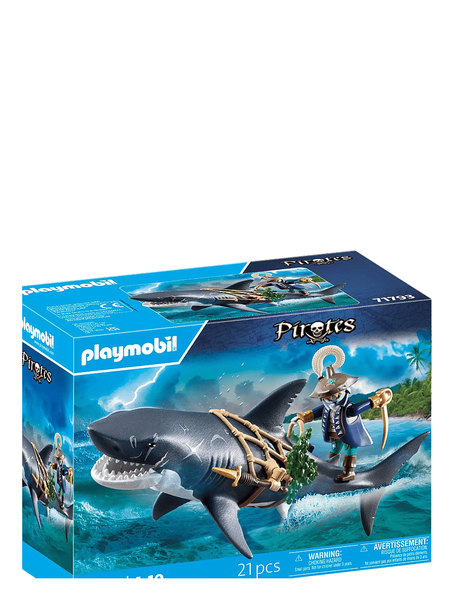 PLAYMOBIL - Giant Shark with Pirate - playmobil pirates - multicolored - 2