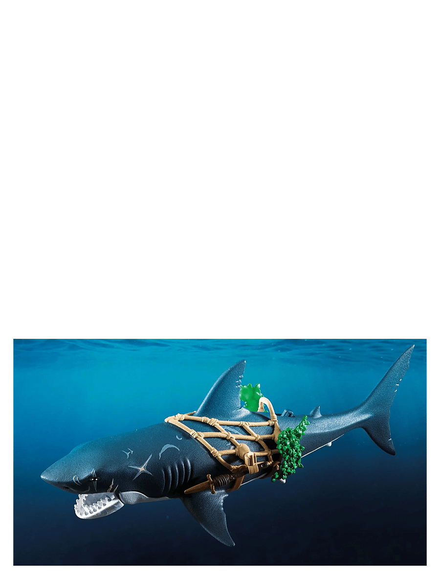 PLAYMOBIL - Giant Shark with Pirate - playmobil pirates - multicolored - 4