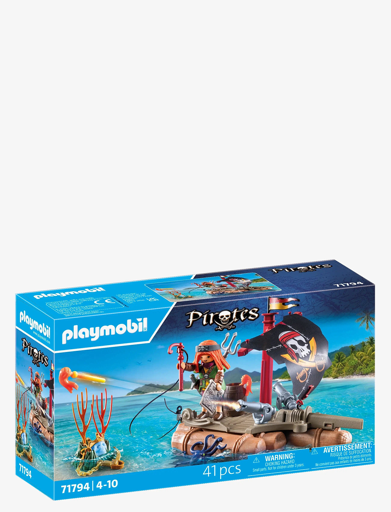 PLAYMOBIL - Pirate Raft with Treasure - playmobil pirates - multicolored - 2