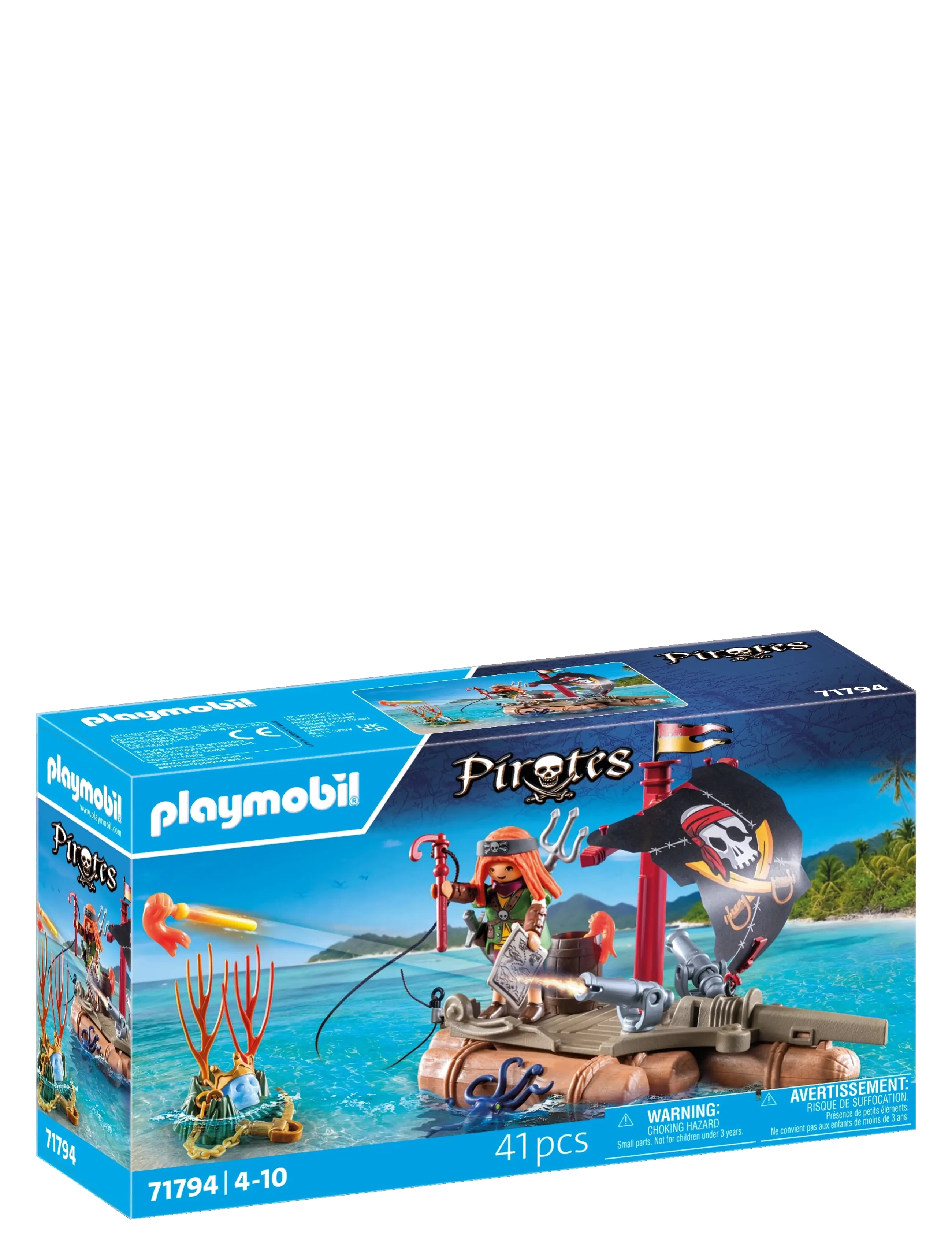 PLAYMOBIL - Pirate Raft with Treasure - playmobil pirates - multicolored - 2