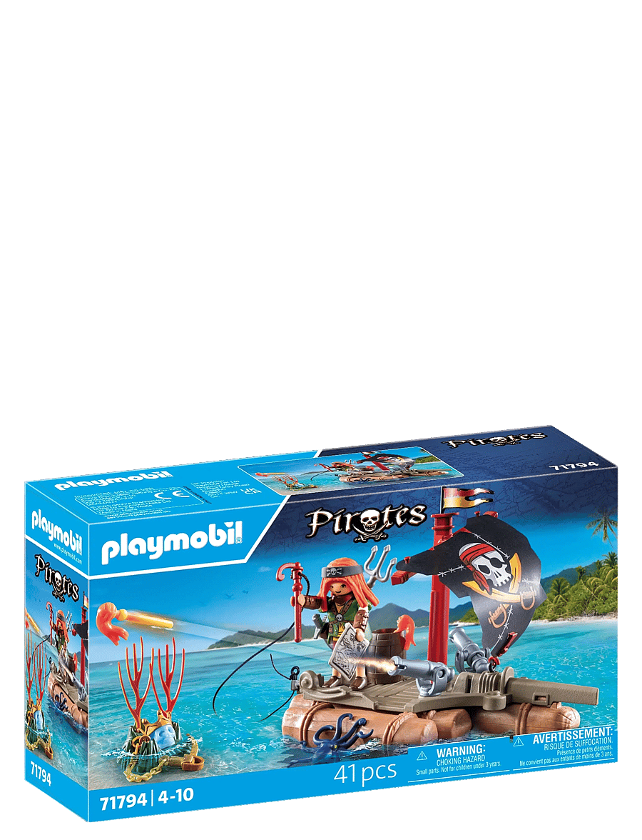 PLAYMOBIL - Pirate Raft with Treasure - playmobil pirates - multicolored - 2