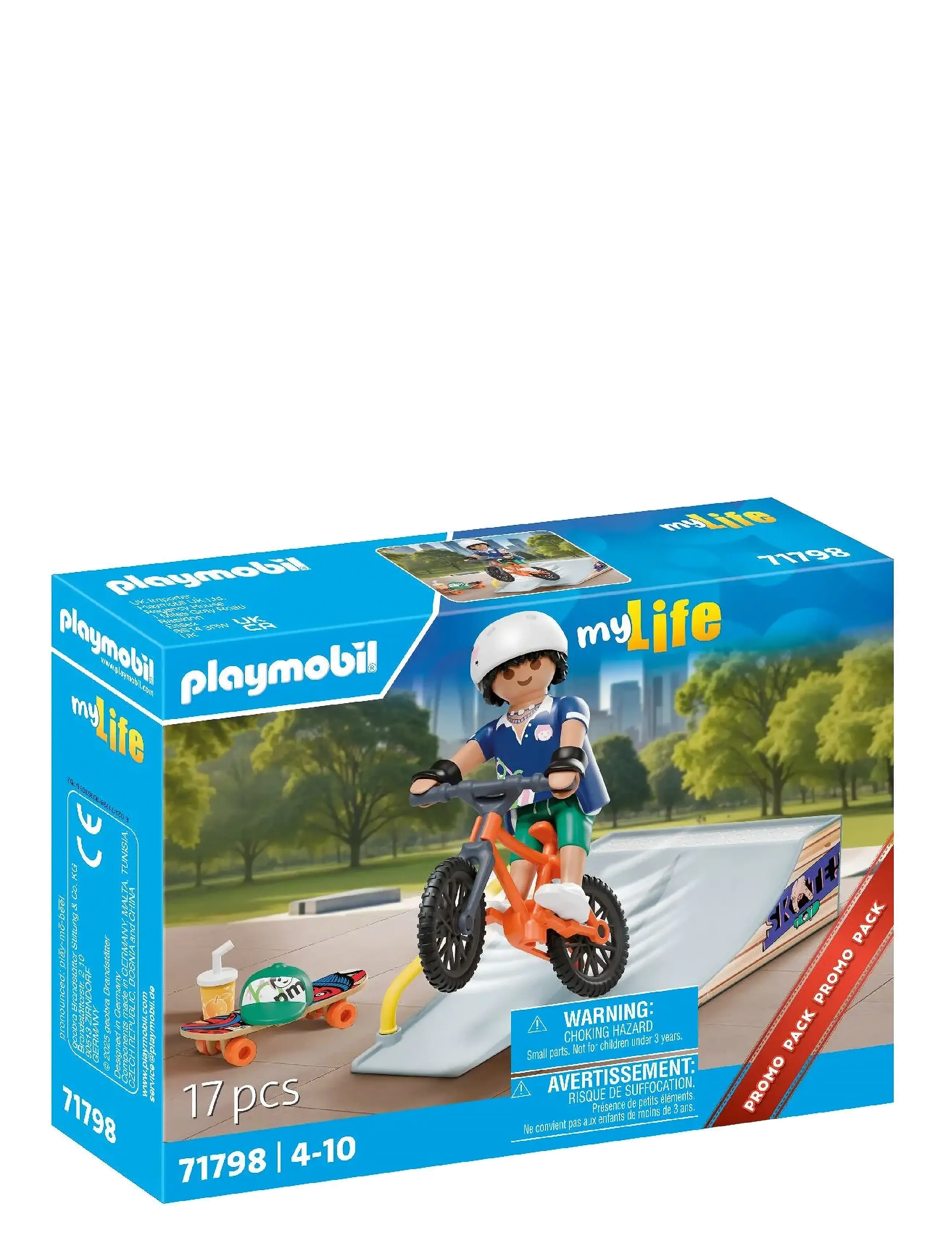 PLAYMOBIL Skateboard With Ramp, One Size, Multi/patterned, Playmobil Legetøj > Playmobil My Life, Børn