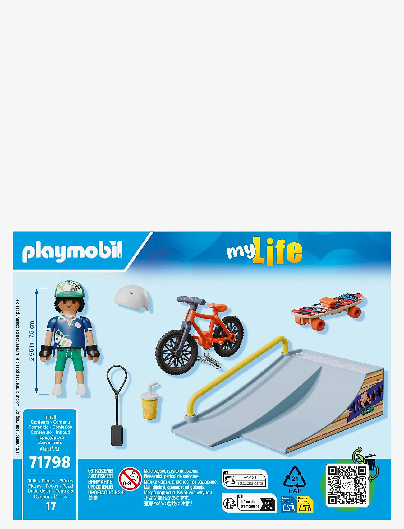 PLAYMOBIL - Skateboard with Ramp - playmobil my life - multicolored - 2
