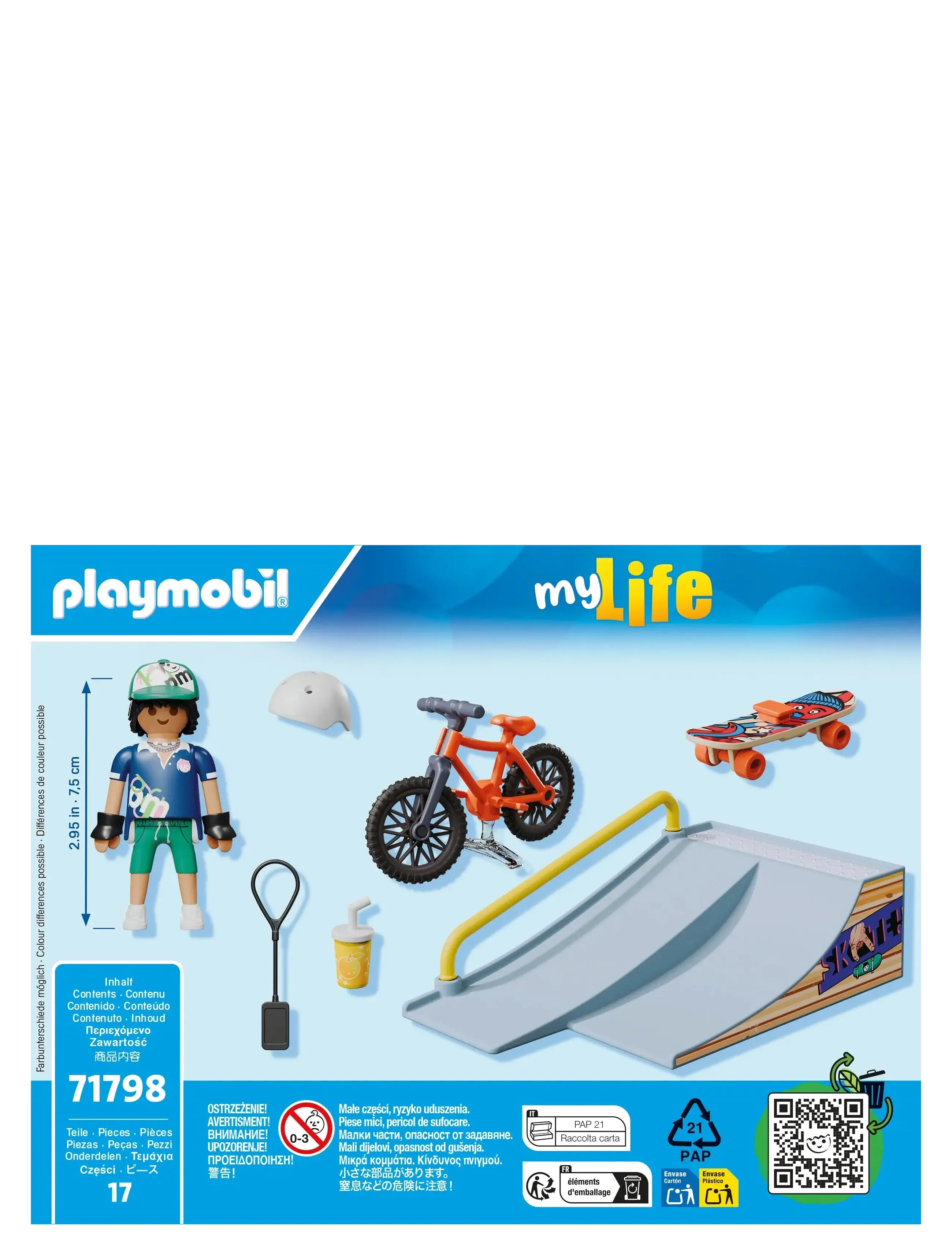 PLAYMOBIL - Skateboard with Ramp - playmobil my life - multicolored - 2