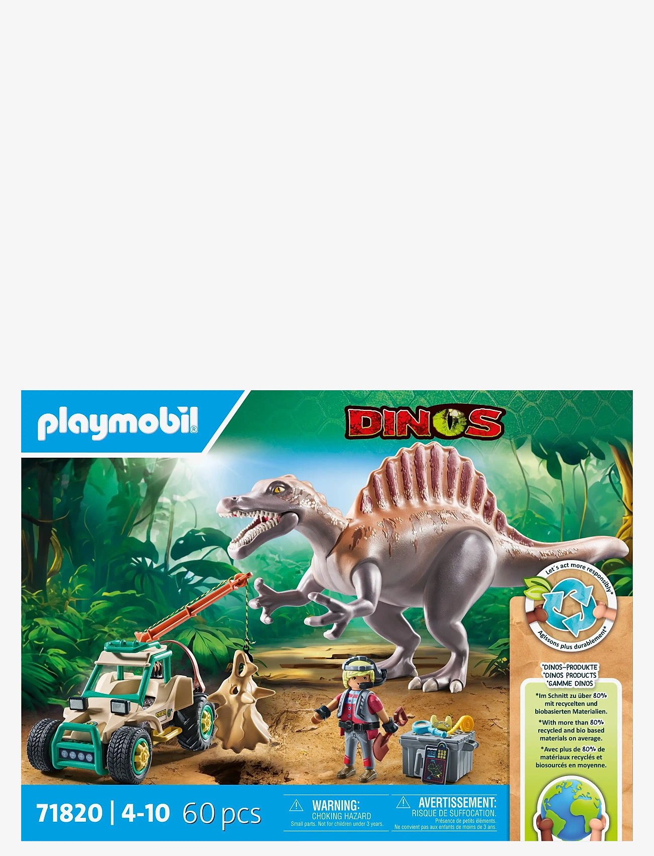 PLAYMOBIL - Spinosaurus Attack - playmobil dino rise - multicolored - 1