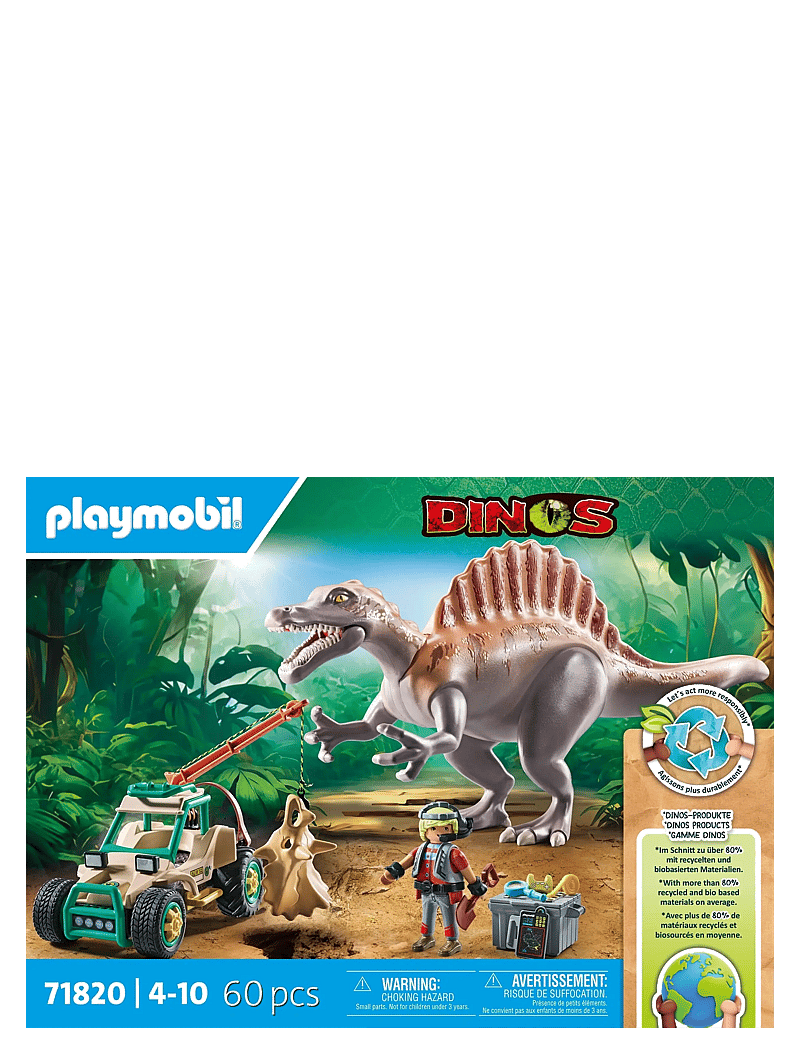 PLAYMOBIL - Spinosaurus Attack - playmobil dino rise - multicolored - 1