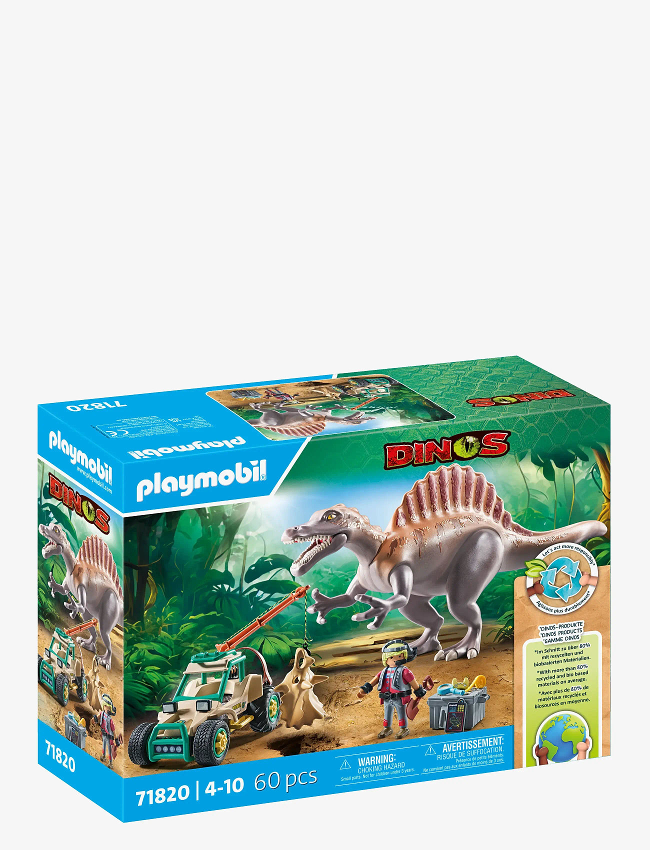 PLAYMOBIL - Spinosaurus Attack - playmobil dino rise - multicolored - 2