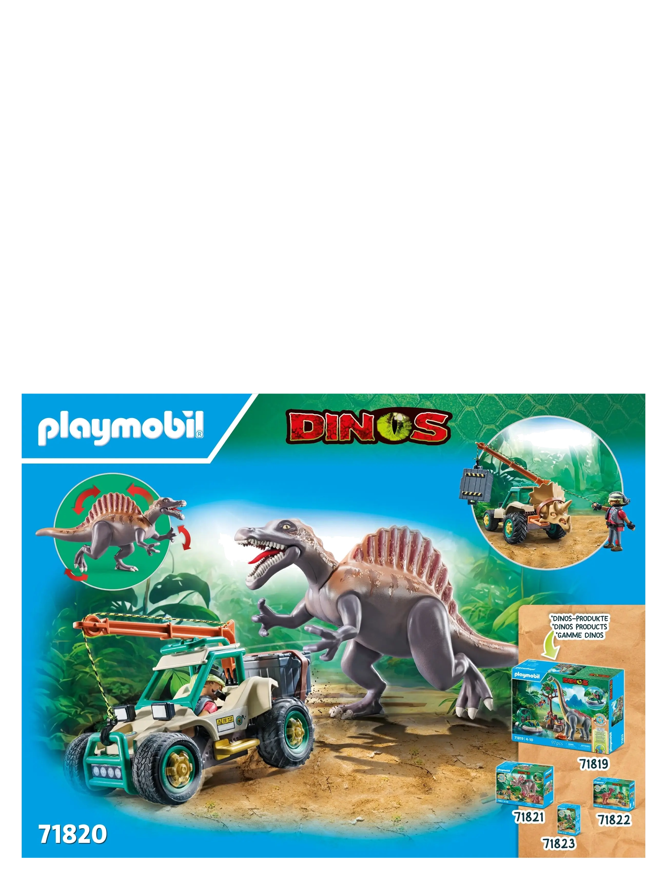 PLAYMOBIL - Spinosaurus Attack - fødselsdagsgaver - multicolored - 3