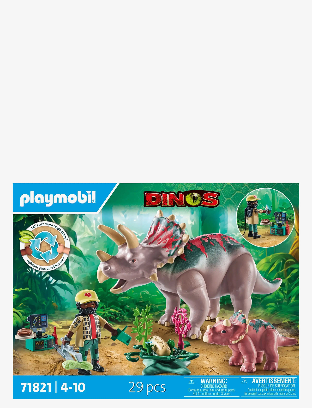 PLAYMOBIL - Triceratops Family - playmobil dino rise - multicolored - 1