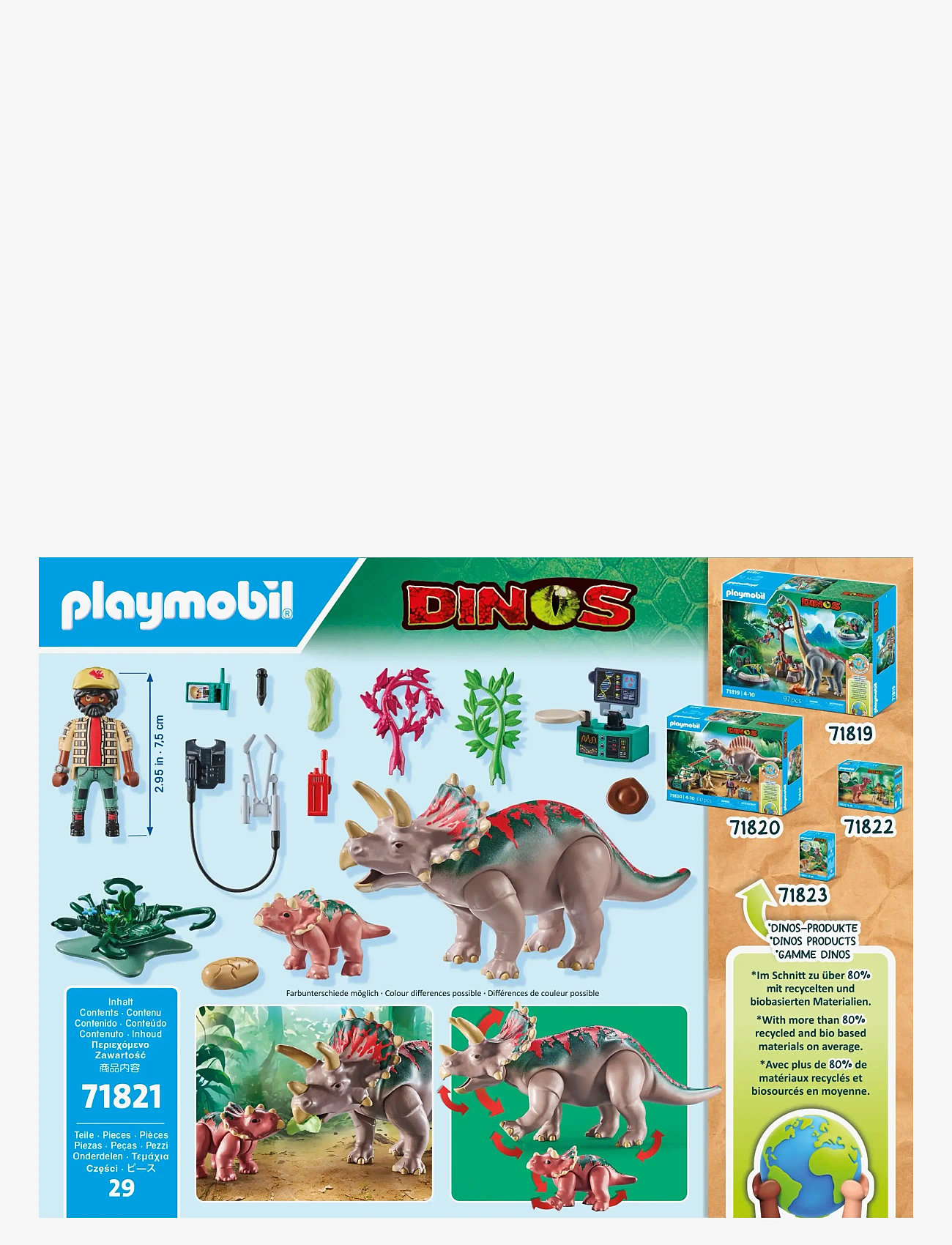 PLAYMOBIL - Triceratops Family - playmobil dino rise - multicolored - 3