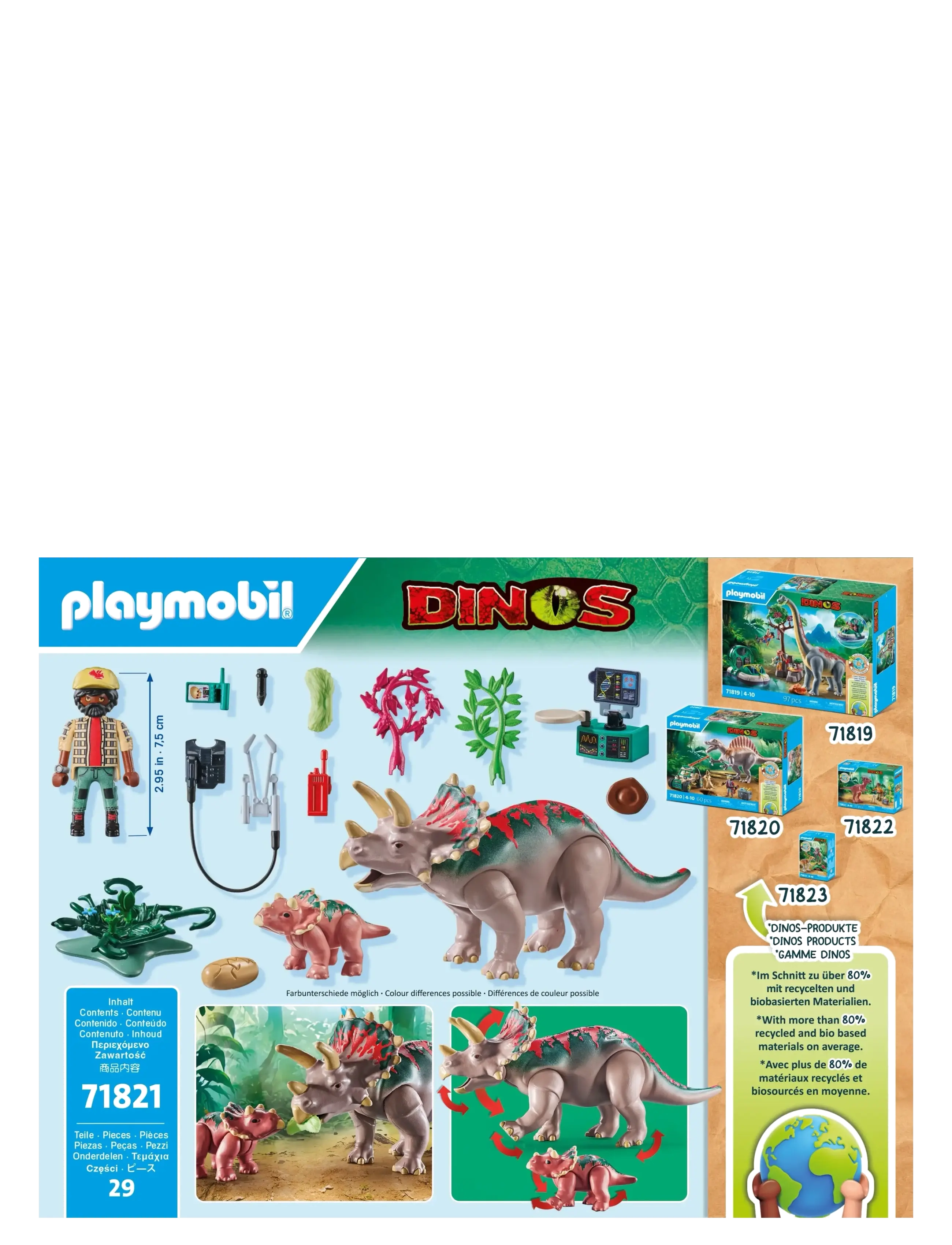 PLAYMOBIL - Triceratops Family - multicolored - 3