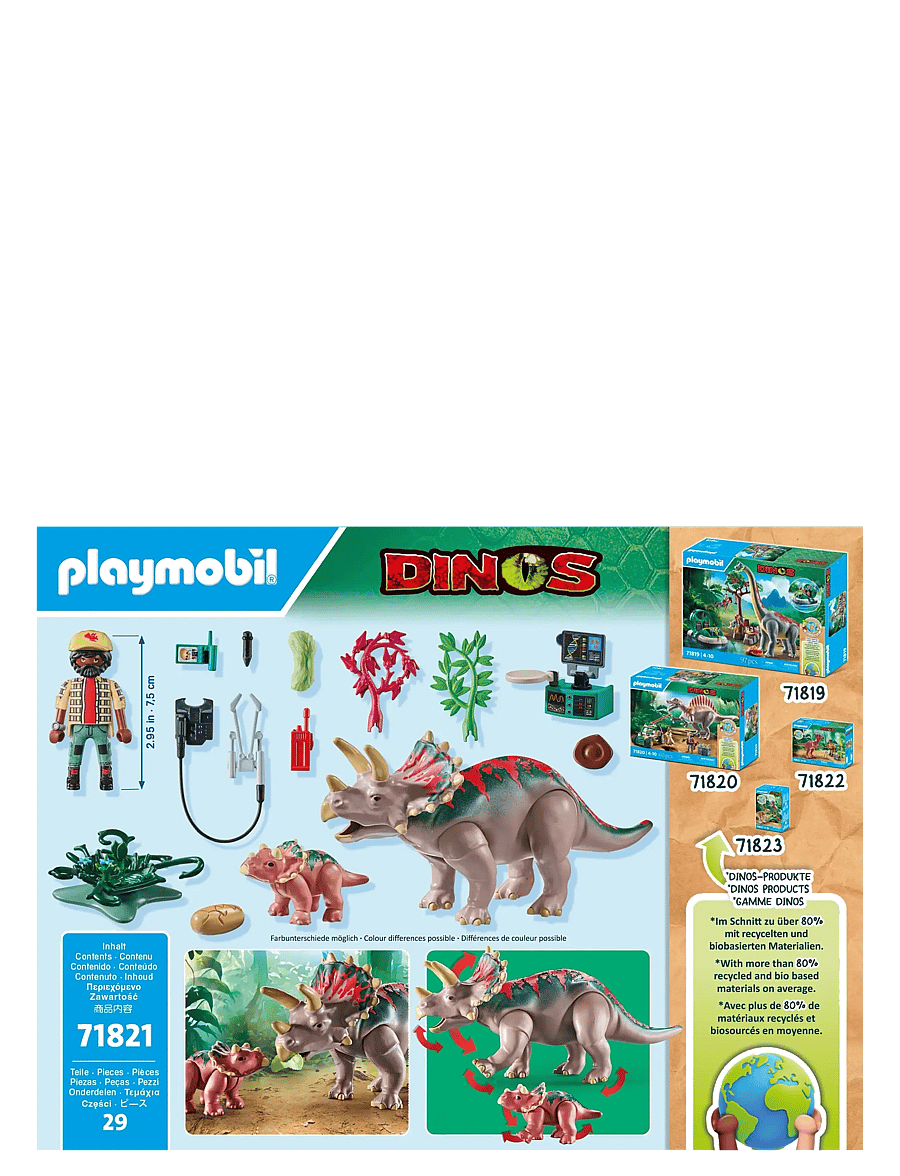 PLAYMOBIL - Triceratops Family - multicolored - 3