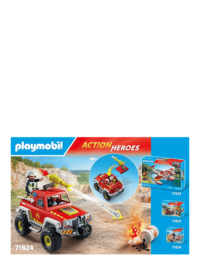 PLAYMOBIL - Firefighting Truck - playmobil action heroes - multicolored - 4