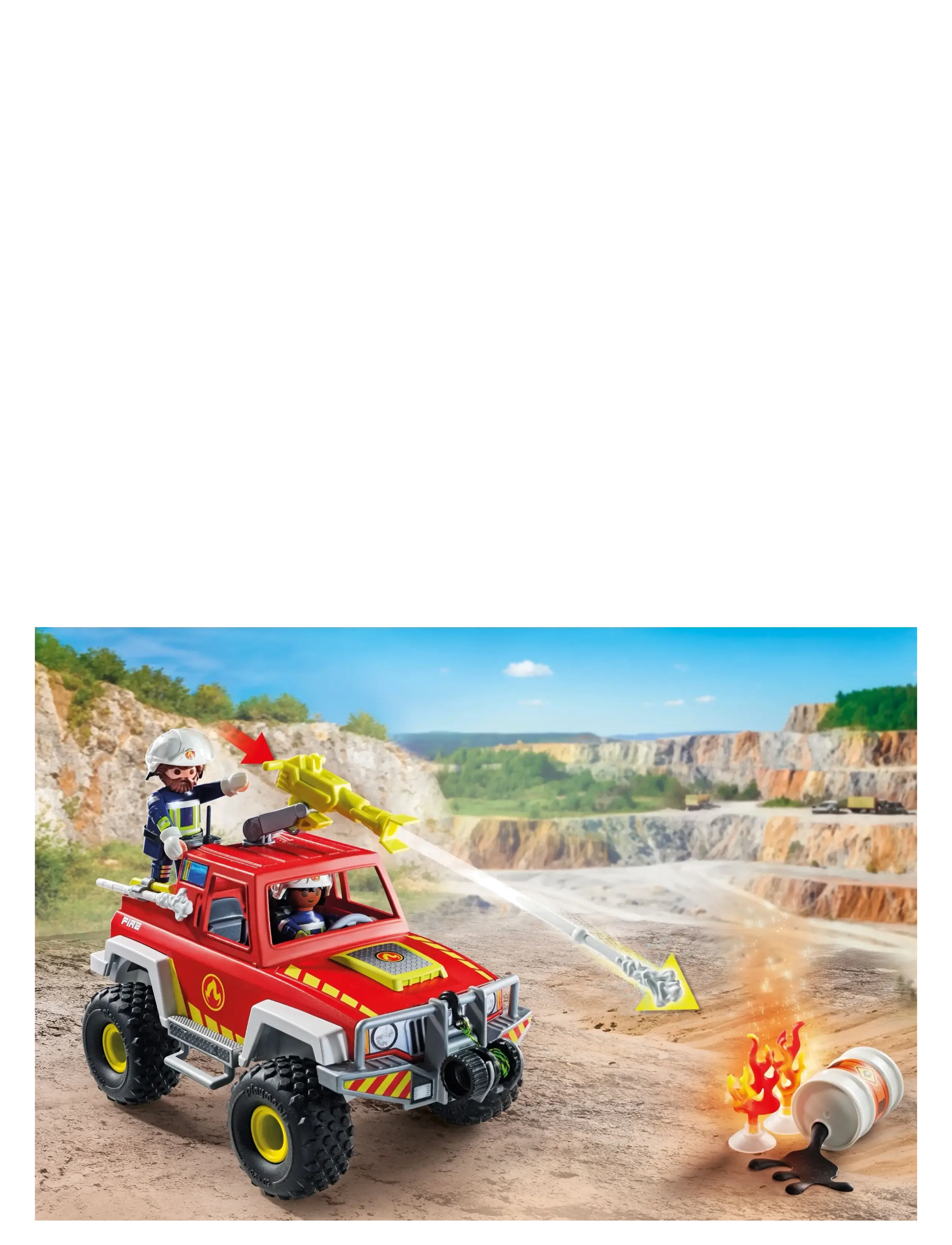 PLAYMOBIL - Firefighting Truck - playmobil action heroes - multicolored - 5
