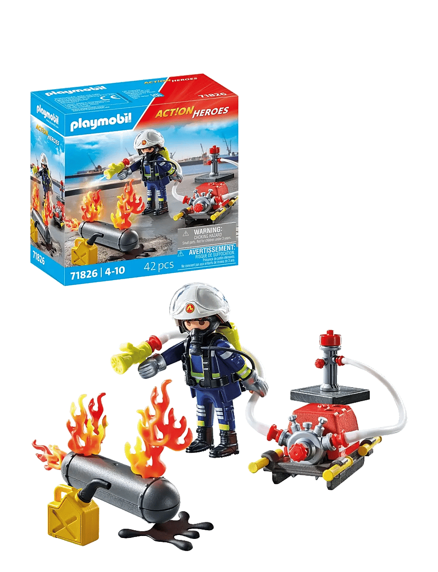 PLAYMOBIL - Firefighter with Water Pump - multicolored - 1