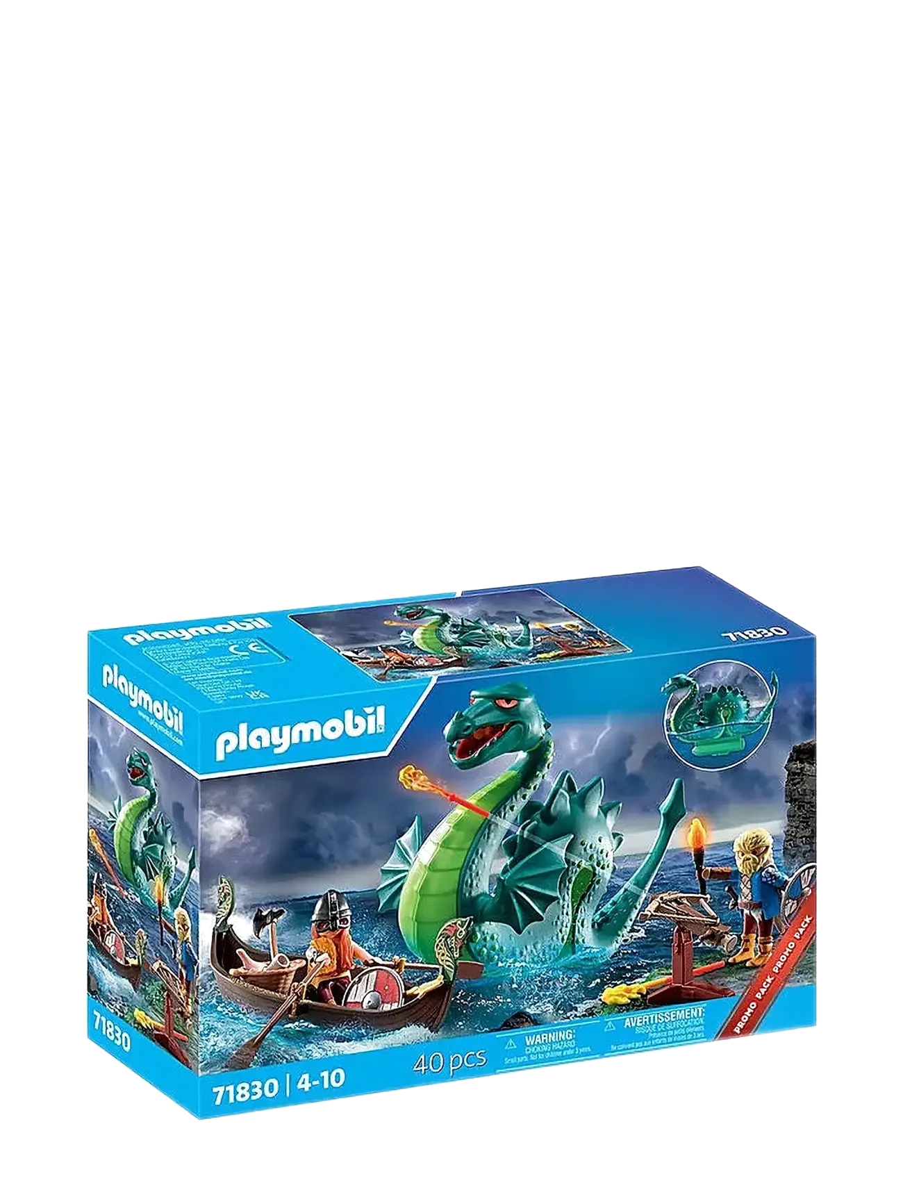 PLAYMOBIL Vikings With Sea Monster Patterned - One Size - Kinder