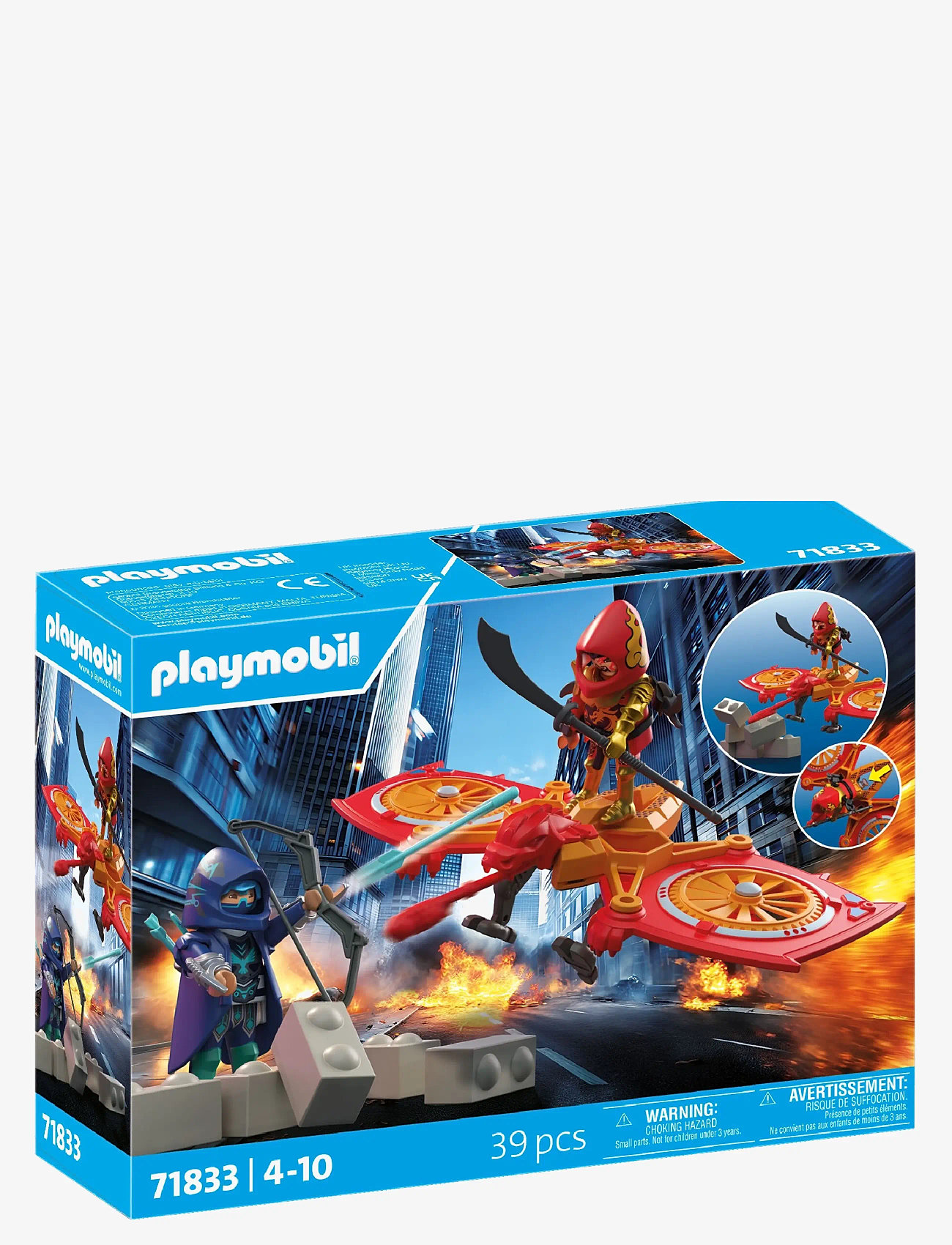 PLAYMOBIL - Hero Drone Fight with Evil Nin - playmobil action heroes - multicolored - 1