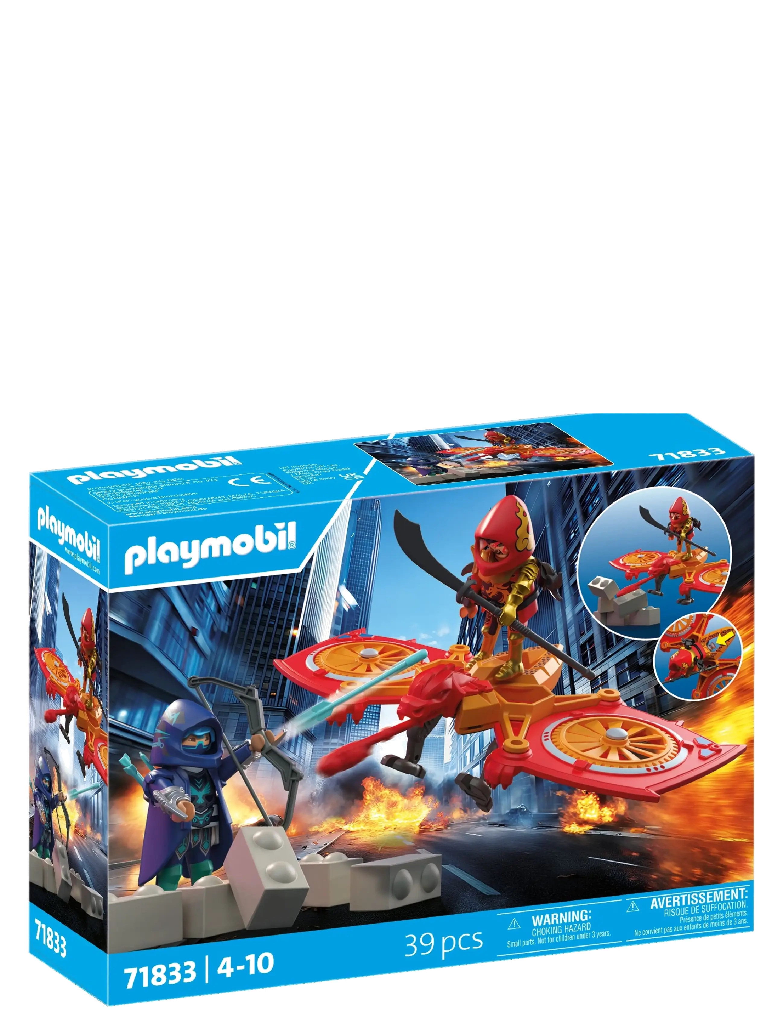 PLAYMOBIL - Hero Drone Fight with Evil Nin - playmobil action heroes - multicolored - 1