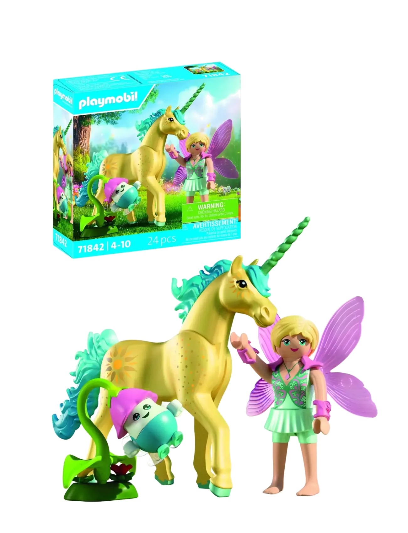 PLAYMOBIL Samler-Enhjørning: Solskinsblomst Med Fe Pink - One Size - Kinder