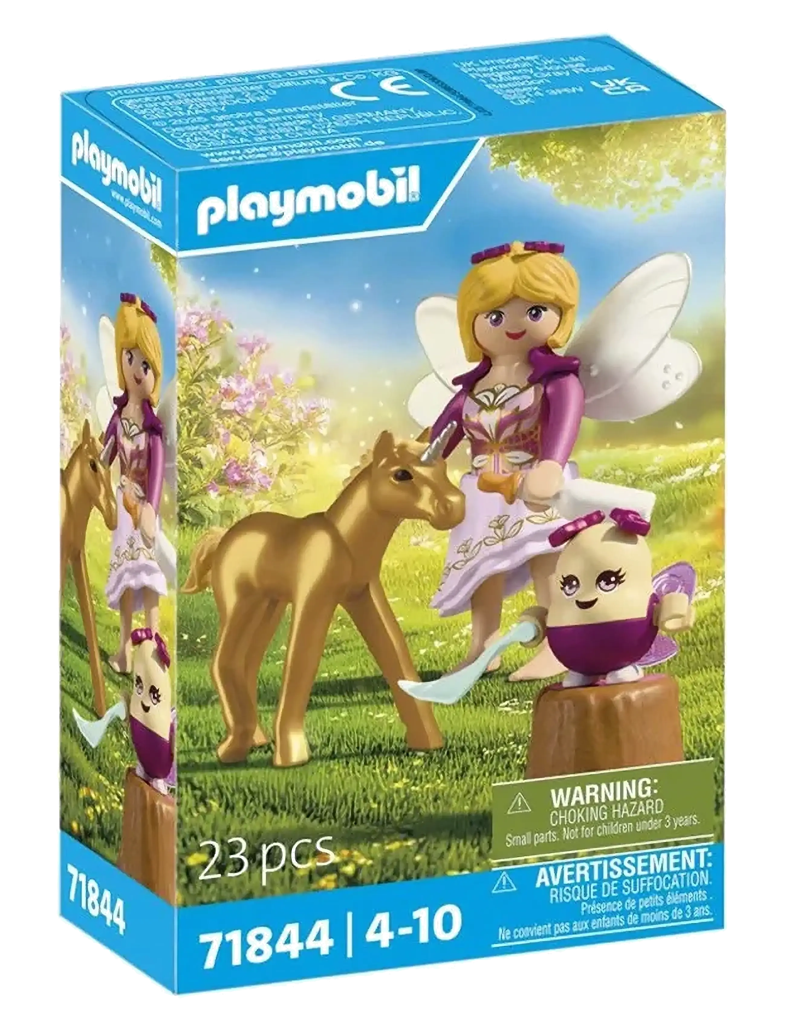 PLAYMOBIL - Golden Unicorn Foal with Fairy - playmobil unicorn - multicolored - 1
