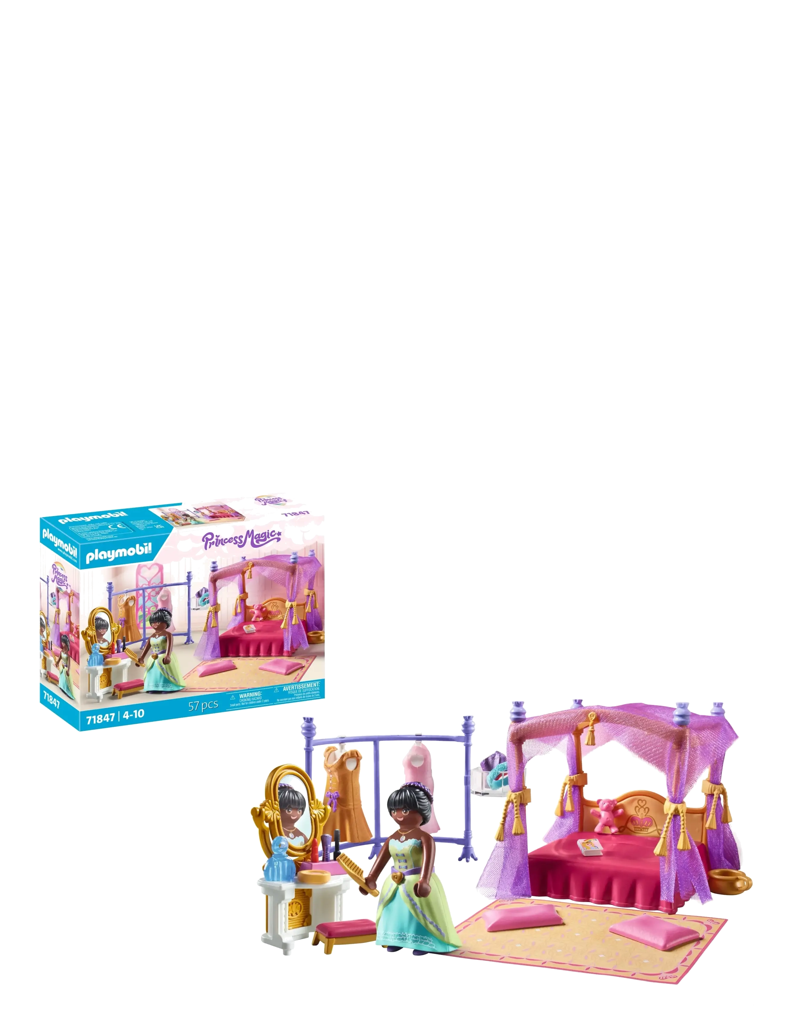 PLAYMOBIL Bedroom With Dressing Room Pink - One Size - Kinder