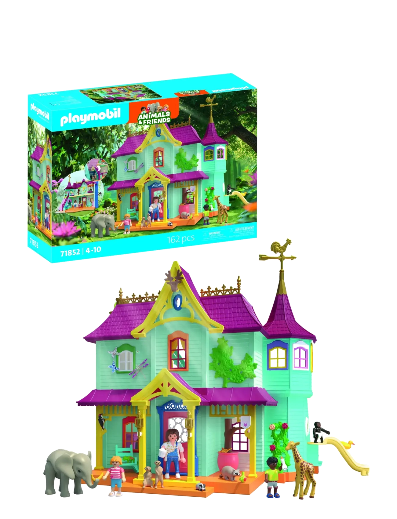 PLAYMOBIL Animal Mansion, One Size, Green, Playmobil Legetøj > Playmobil Animals & Friends, Børn