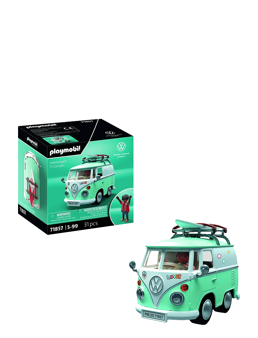 PLAYMOBIL - Volkswagen T1 Camper - playmobil cars - multicolored - 0