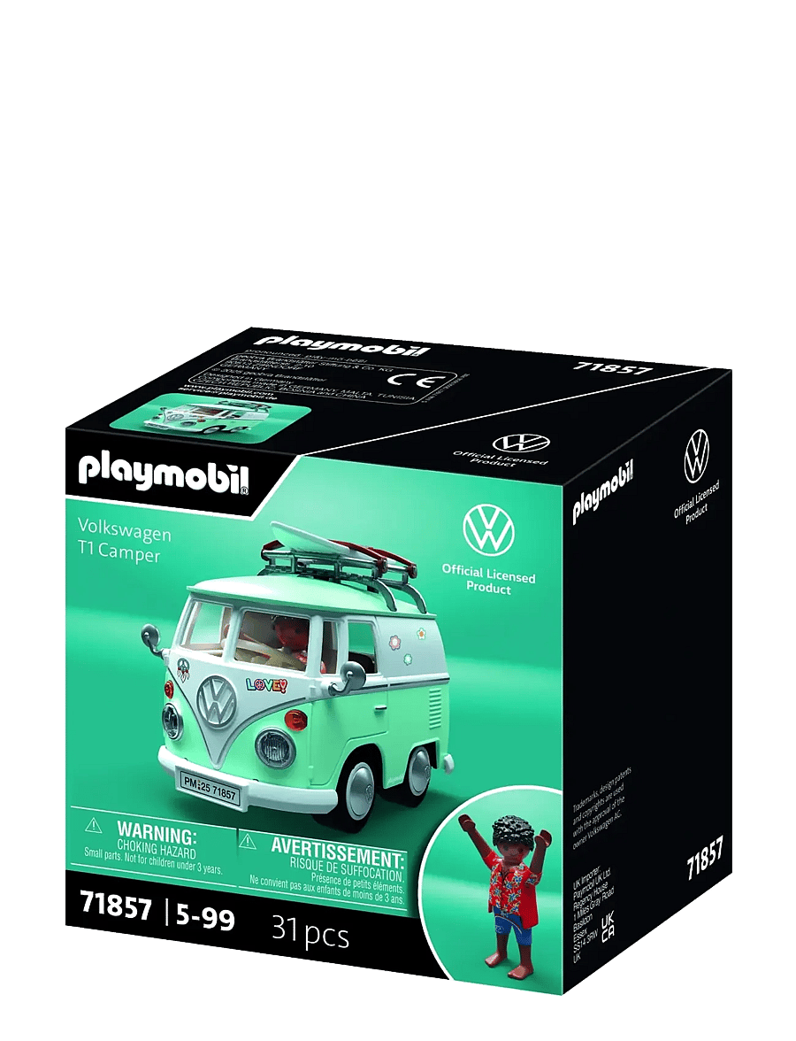PLAYMOBIL - Volkswagen T1 Camper - playmobil cars - multicolored - 5