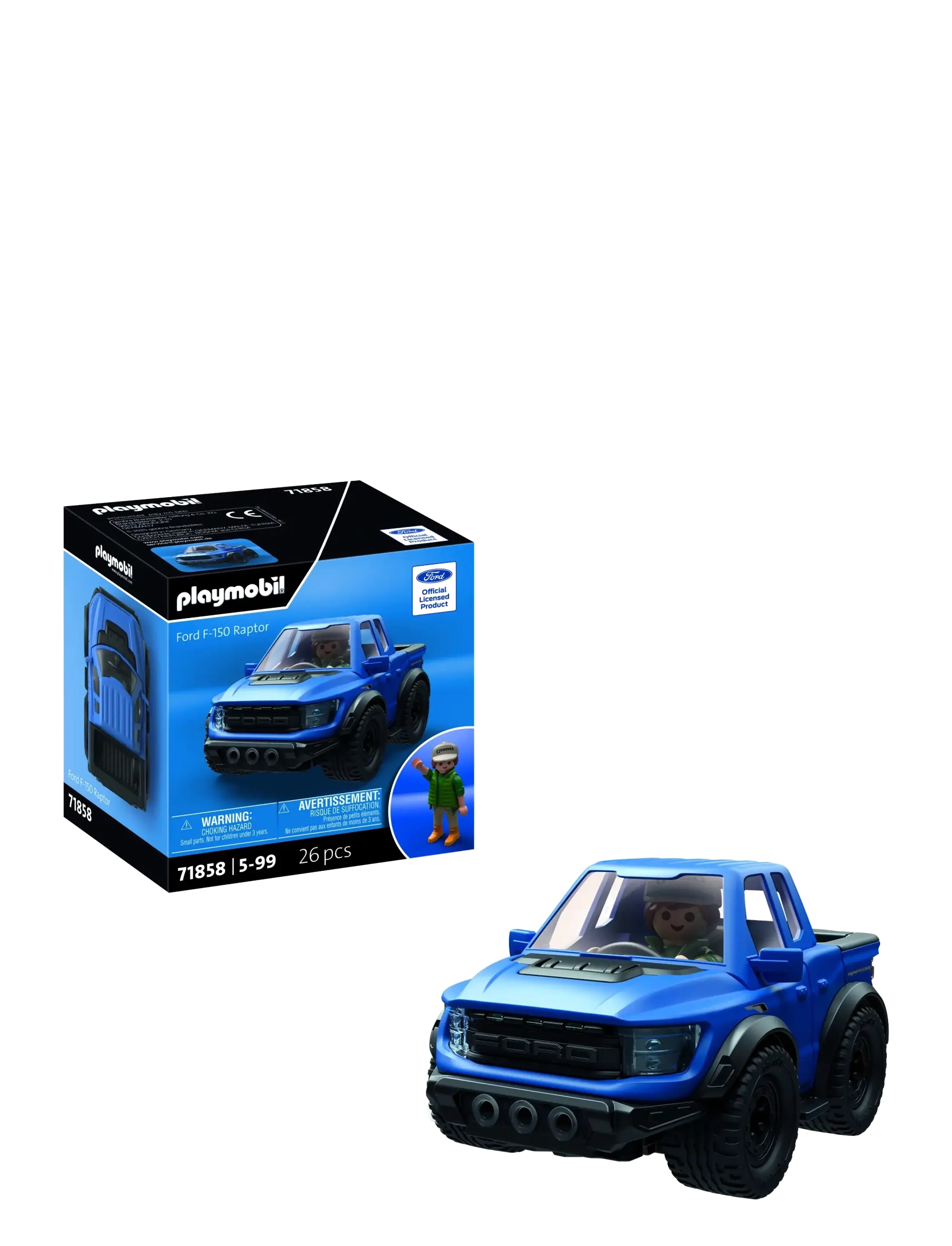 PLAYMOBIL Ford F-150 Raptor Blau - One Size - Kinder