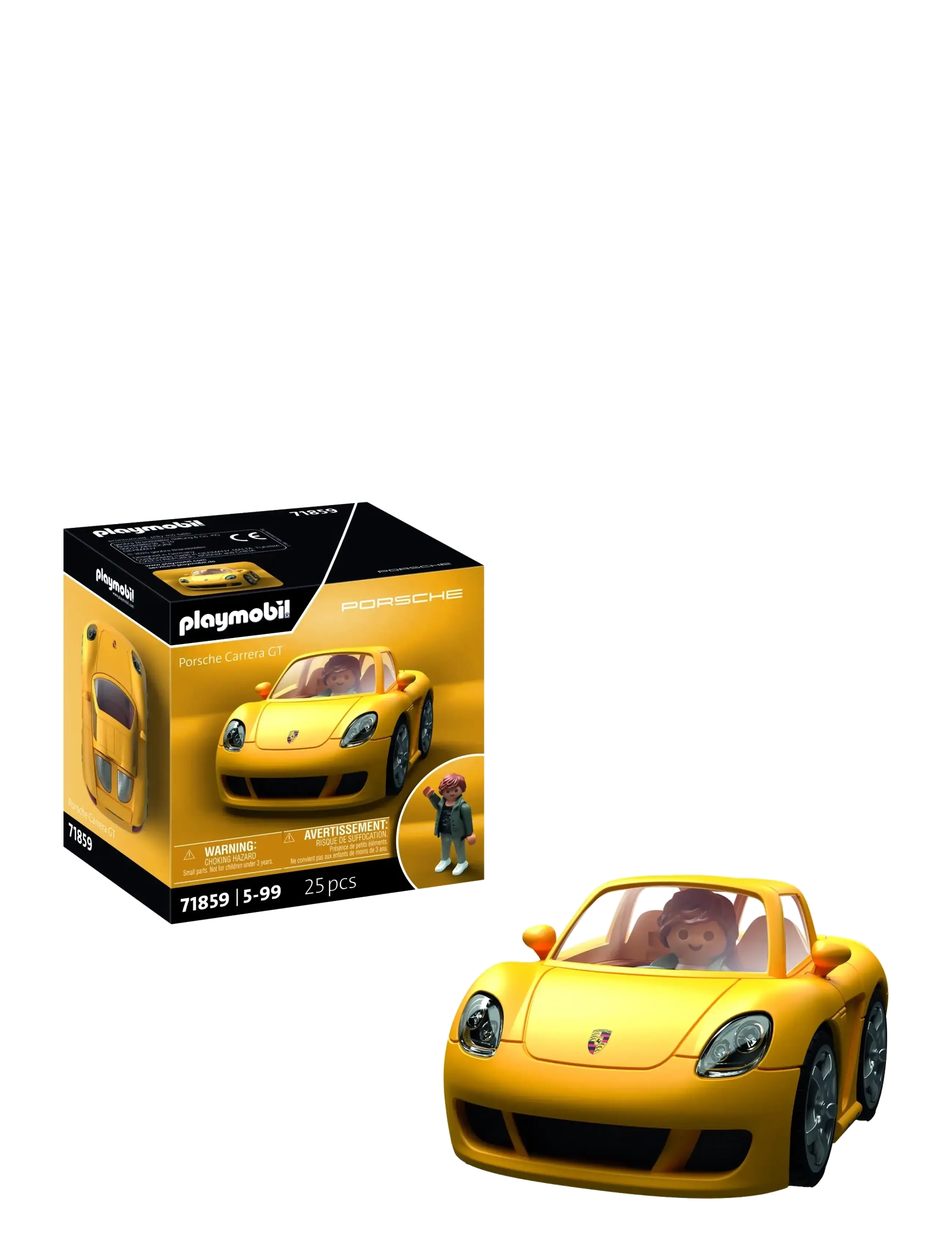PLAYMOBIL Porsche Carrera Gt, One Size, Yellow, Playmobil Legetøj > Playmobil Porsche, Børn
