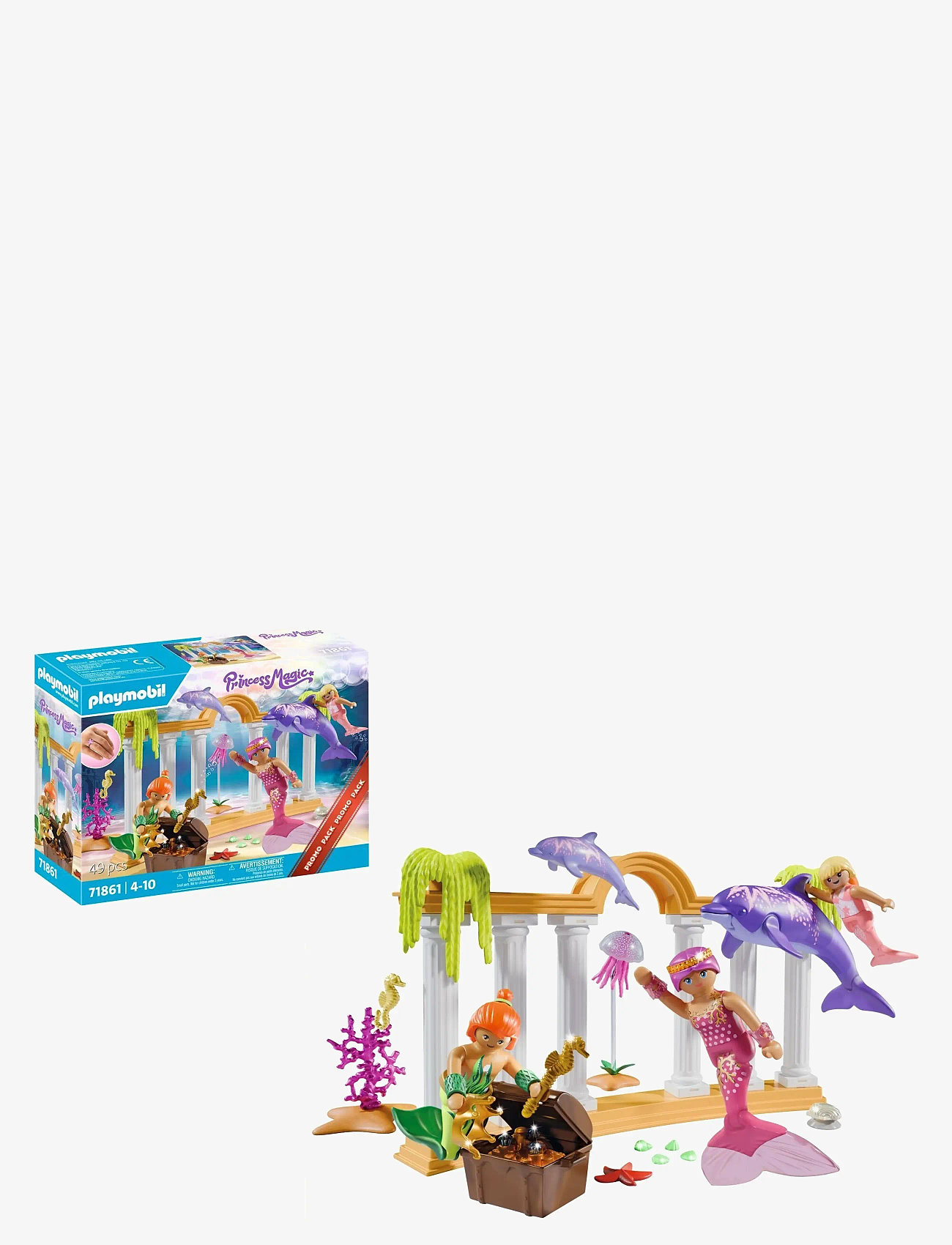 PLAYMOBIL - Mermaid treasure with Dolphins - playmobil princess magic - multicolored - 0