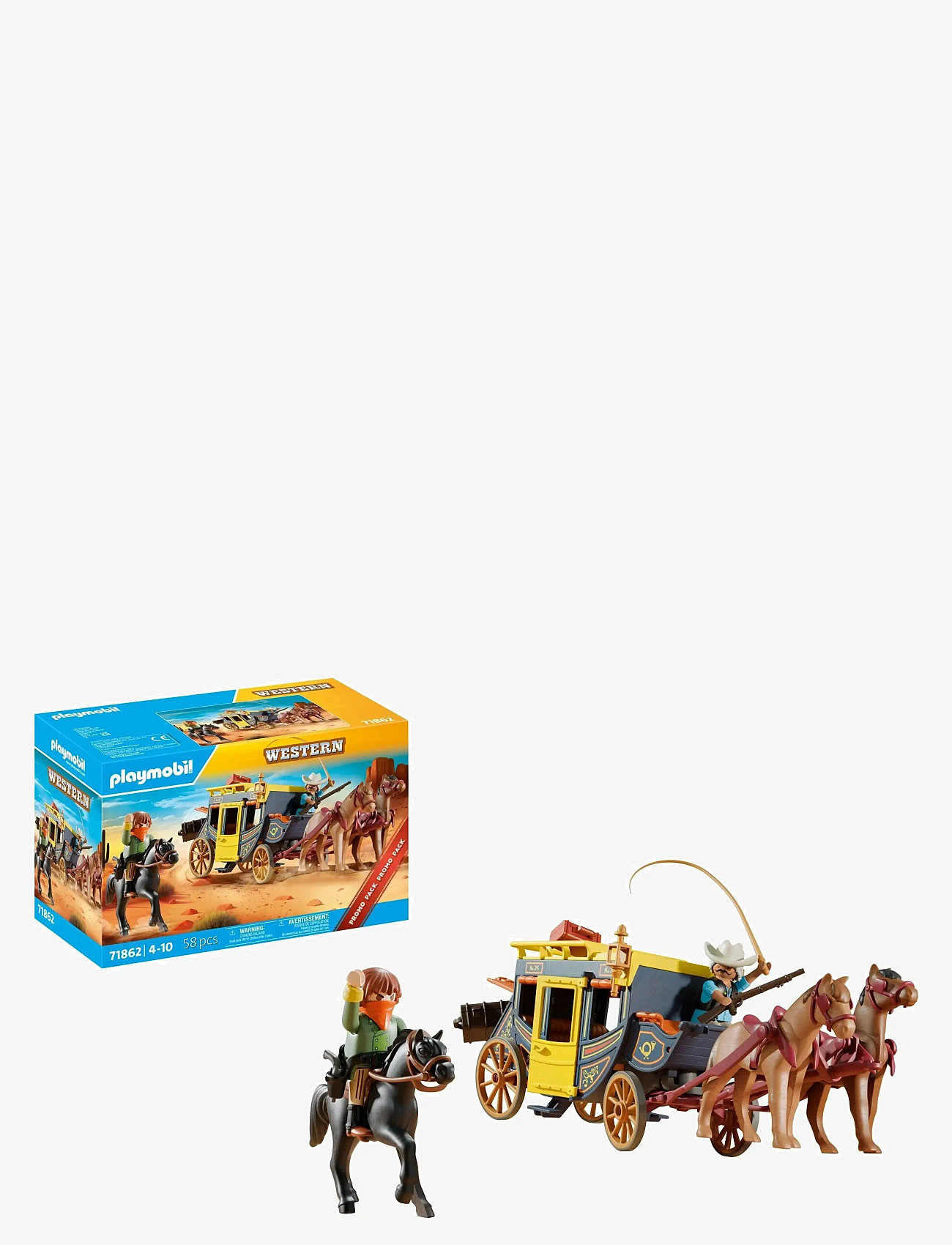 PLAYMOBIL - Wild West Stagecoach - playmobil figures - multicolored - 1