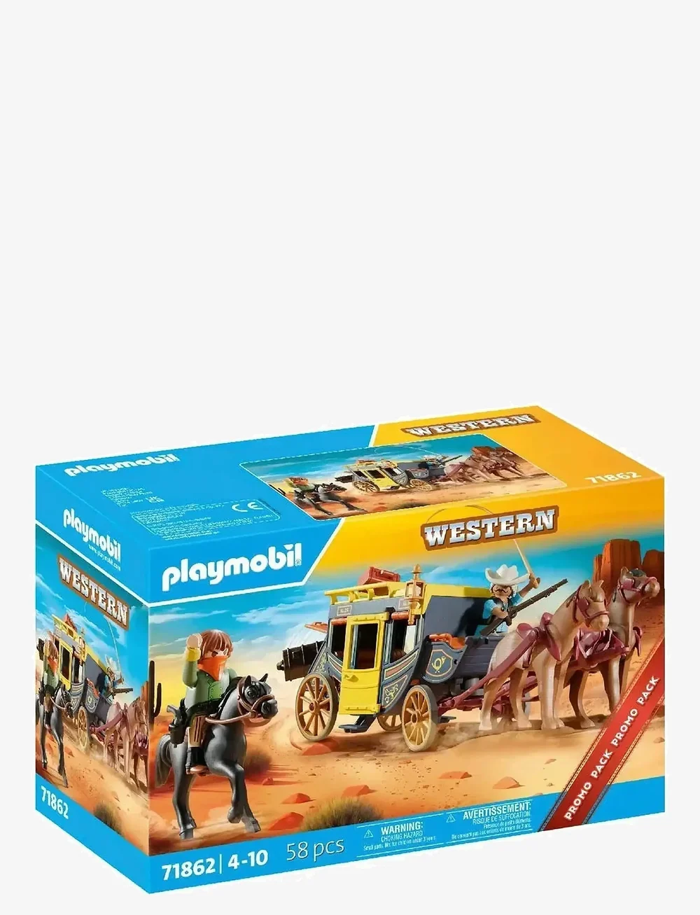 PLAYMOBIL - Wild West Stagecoach - playmobil figures - multicolored - 0