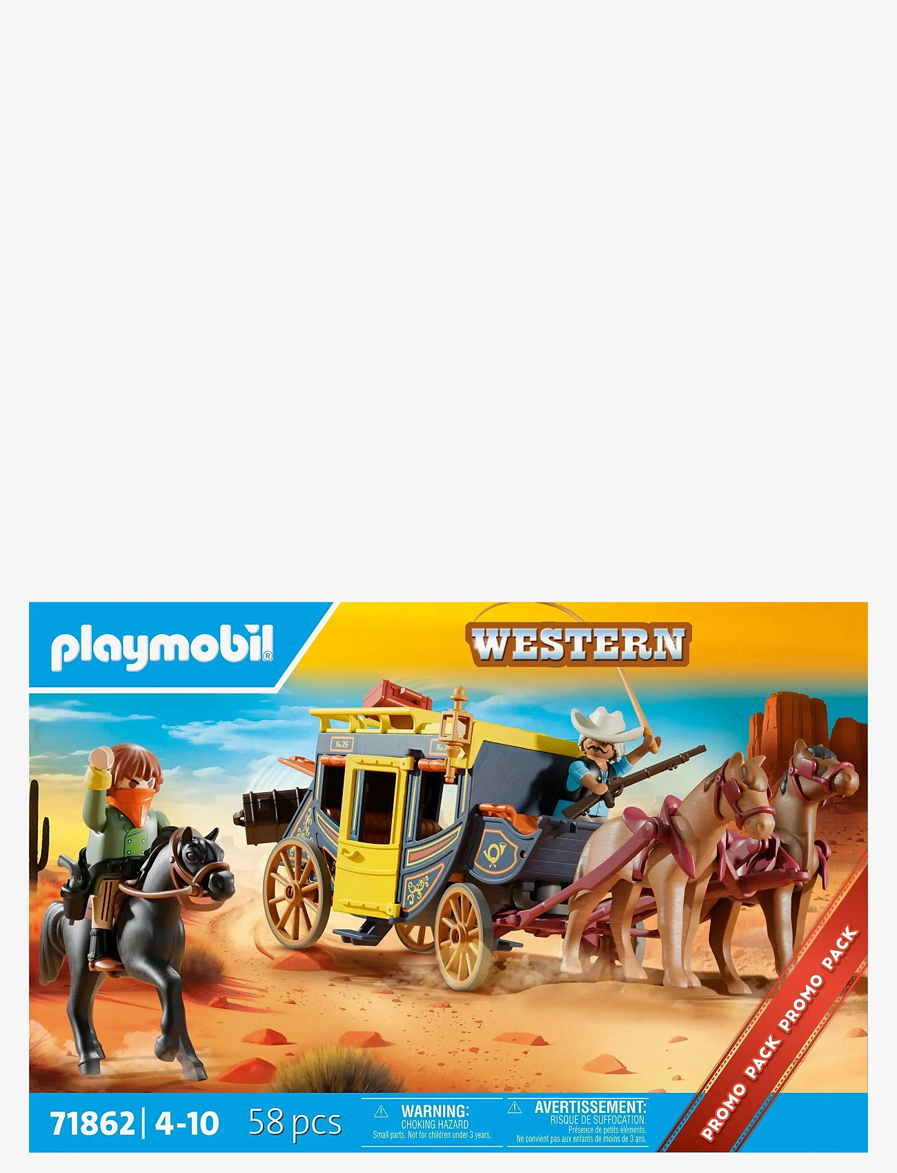 PLAYMOBIL - Wild West Stagecoach - playmobil figures - multicolored - 2