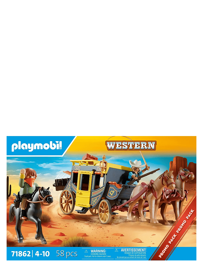 PLAYMOBIL - Wild West Stagecoach - playmobil figures - multicolored - 2