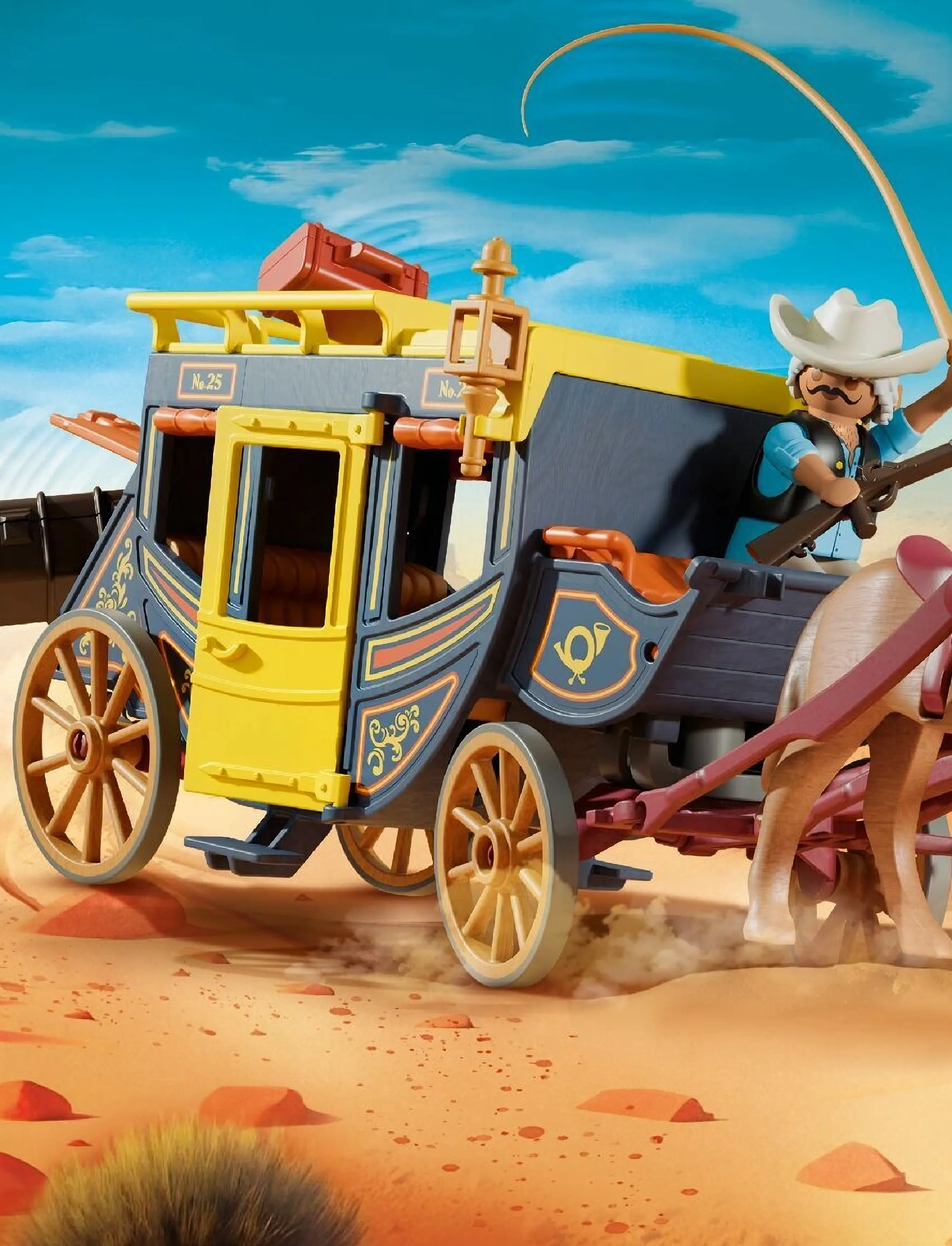 PLAYMOBIL Wild West Stagecoach, One Size, Multi/patterned, Playmobil Legetøj > Playmobil Figures, Børn