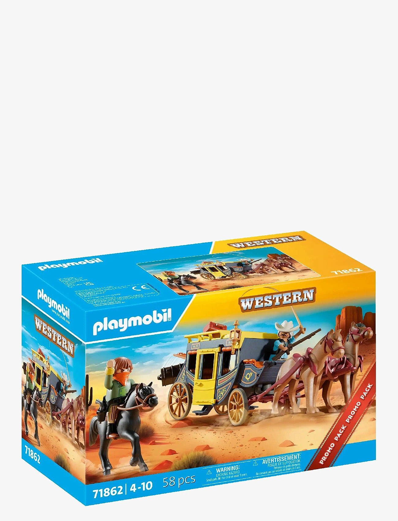 PLAYMOBIL - Wild West Stagecoach - playmobil figures - multicolored - 3