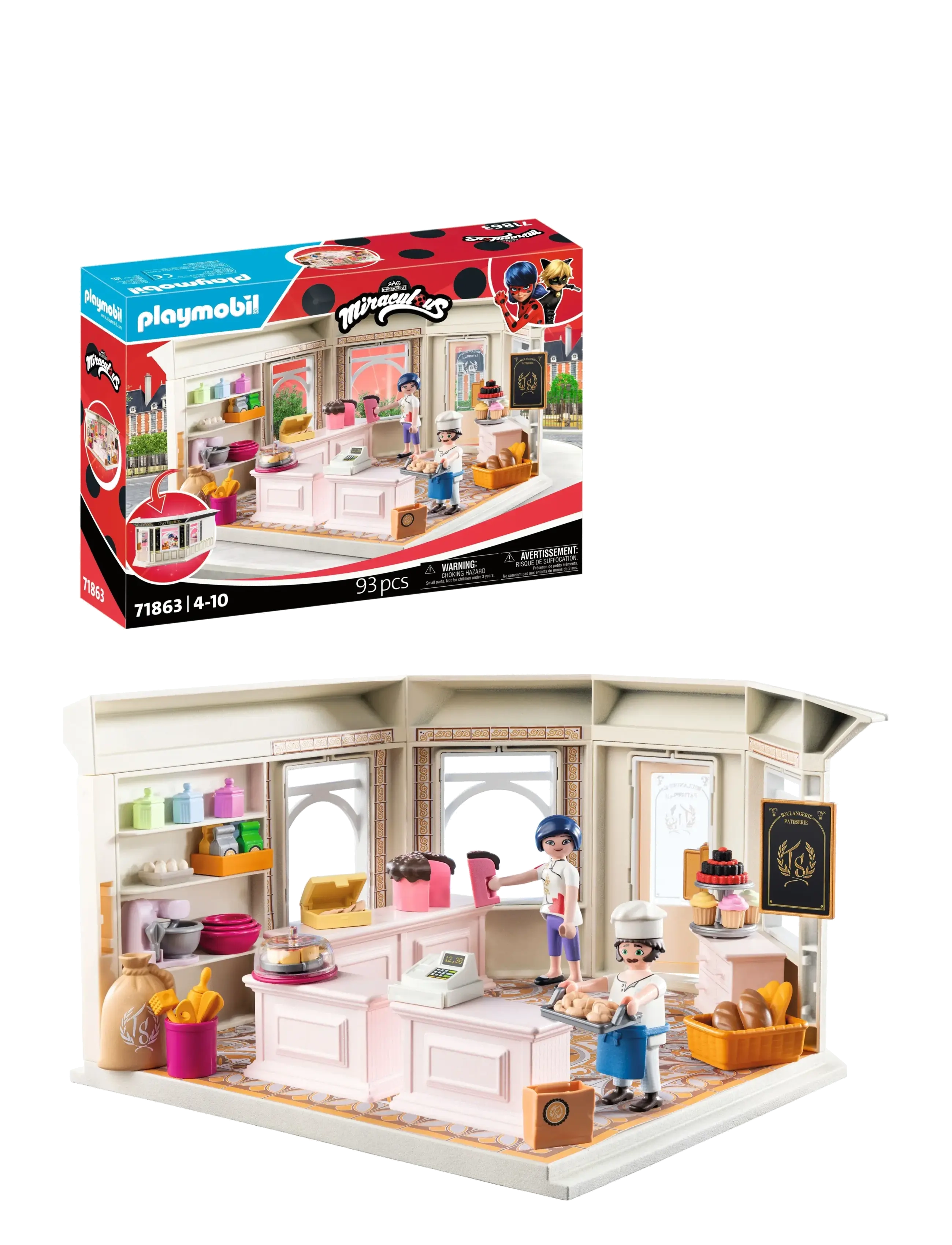 PLAYMOBIL Miraculous: French Bakery, One Size, Multi/patterned, Legesæt Og Actionfigurer > Legesæt, Børn