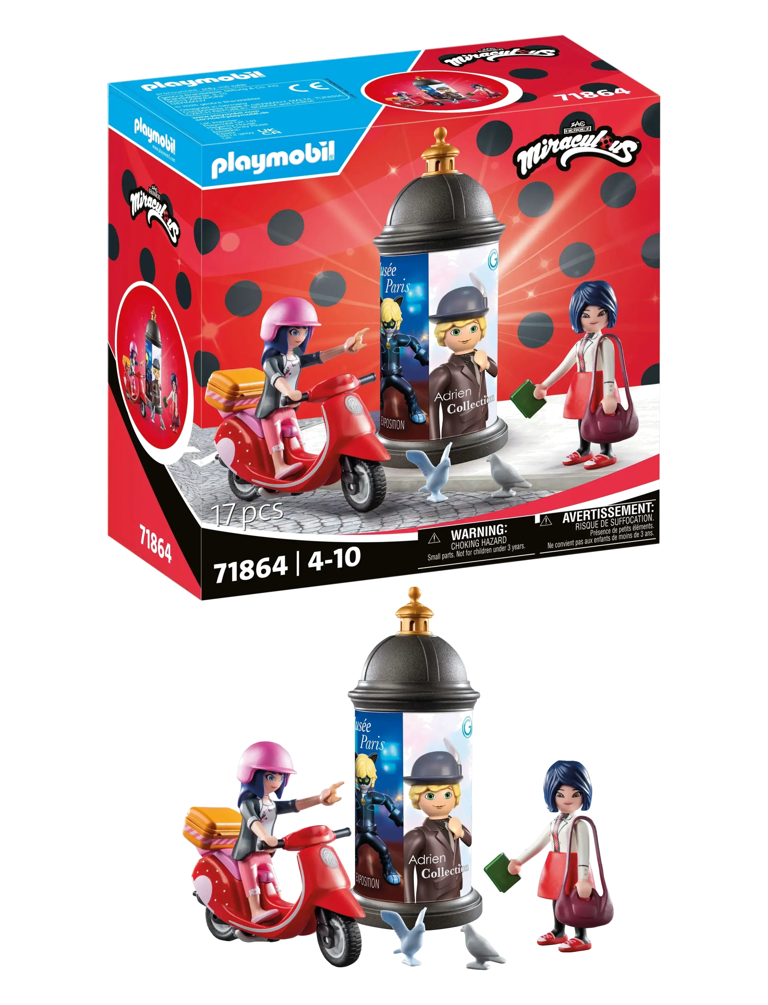 PLAYMOBIL Miraculous: Paris Scooter Ride - Spiel-Sets - MULTICOLORED / multi
