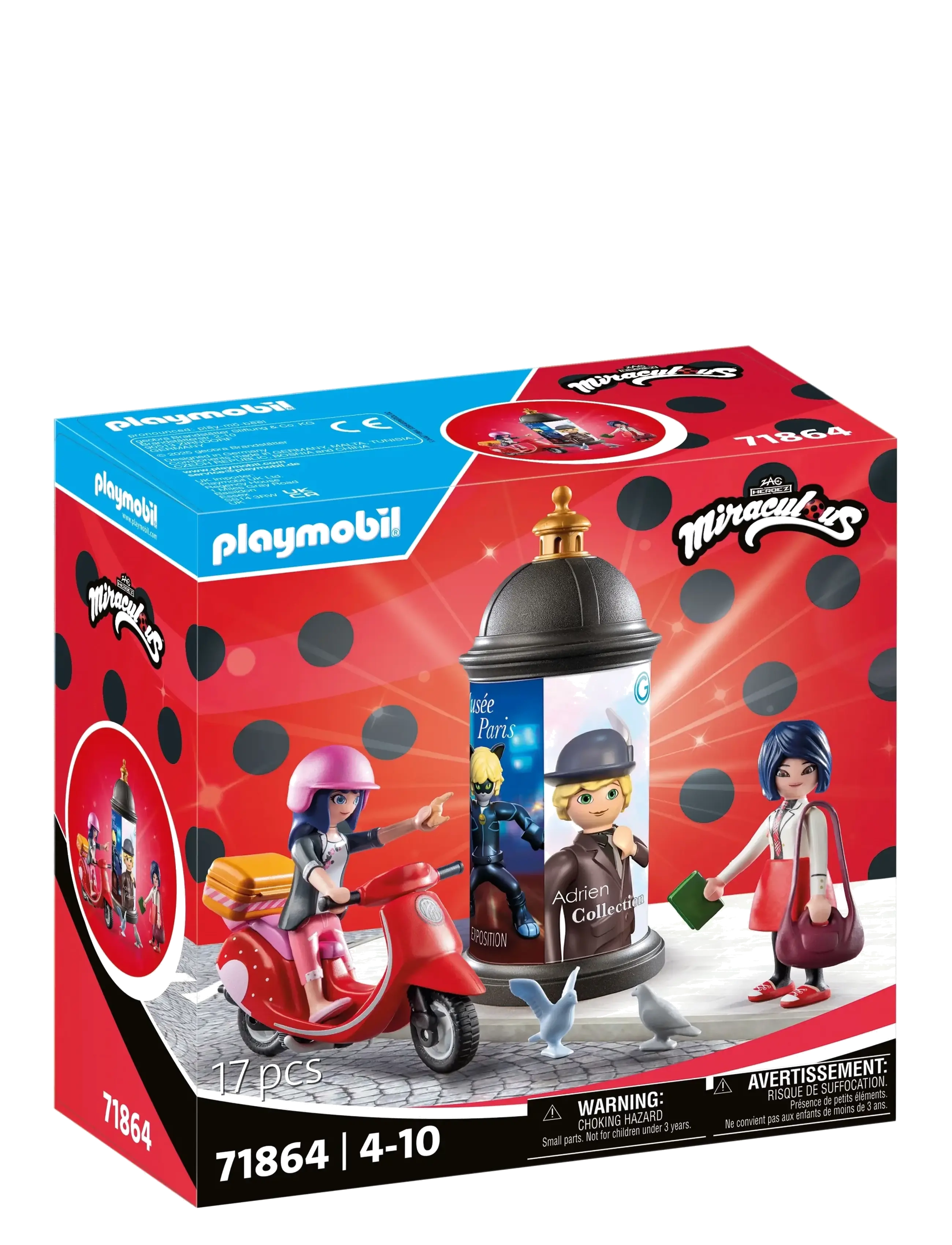 PLAYMOBIL - Miraculous: Paris Scooter Ride - spiel-sets - multicolored - 2