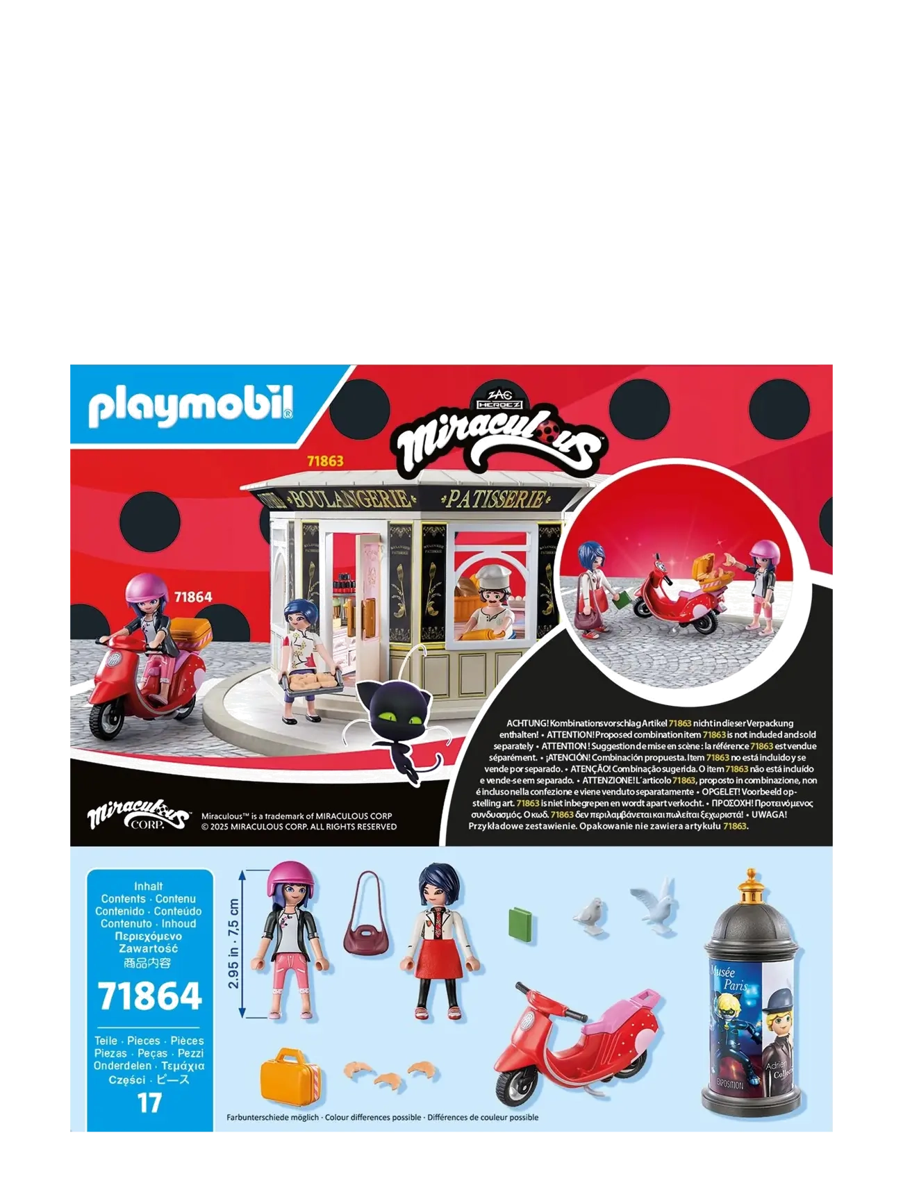 PLAYMOBIL - Miraculous: Paris Scooter Ride - spiel-sets - multicolored - 3