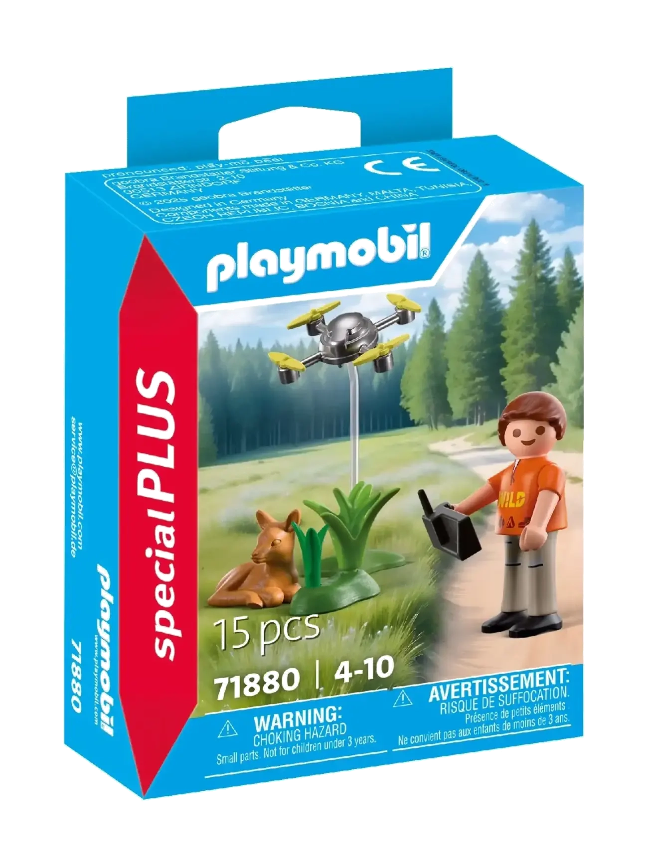 PLAYMOBIL Fawn Rescue With Drone Patterned - One Size - Kinder