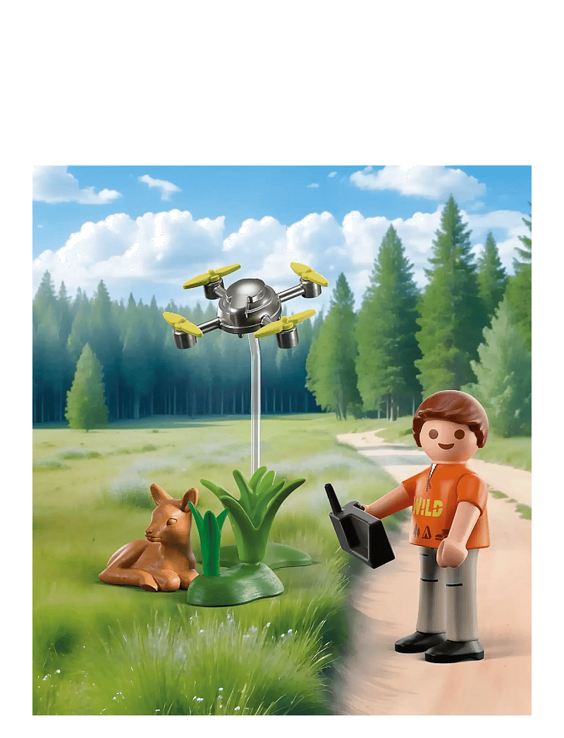PLAYMOBIL - Fawn Rescue with Drone - playmobil special plus - multicolored - 1