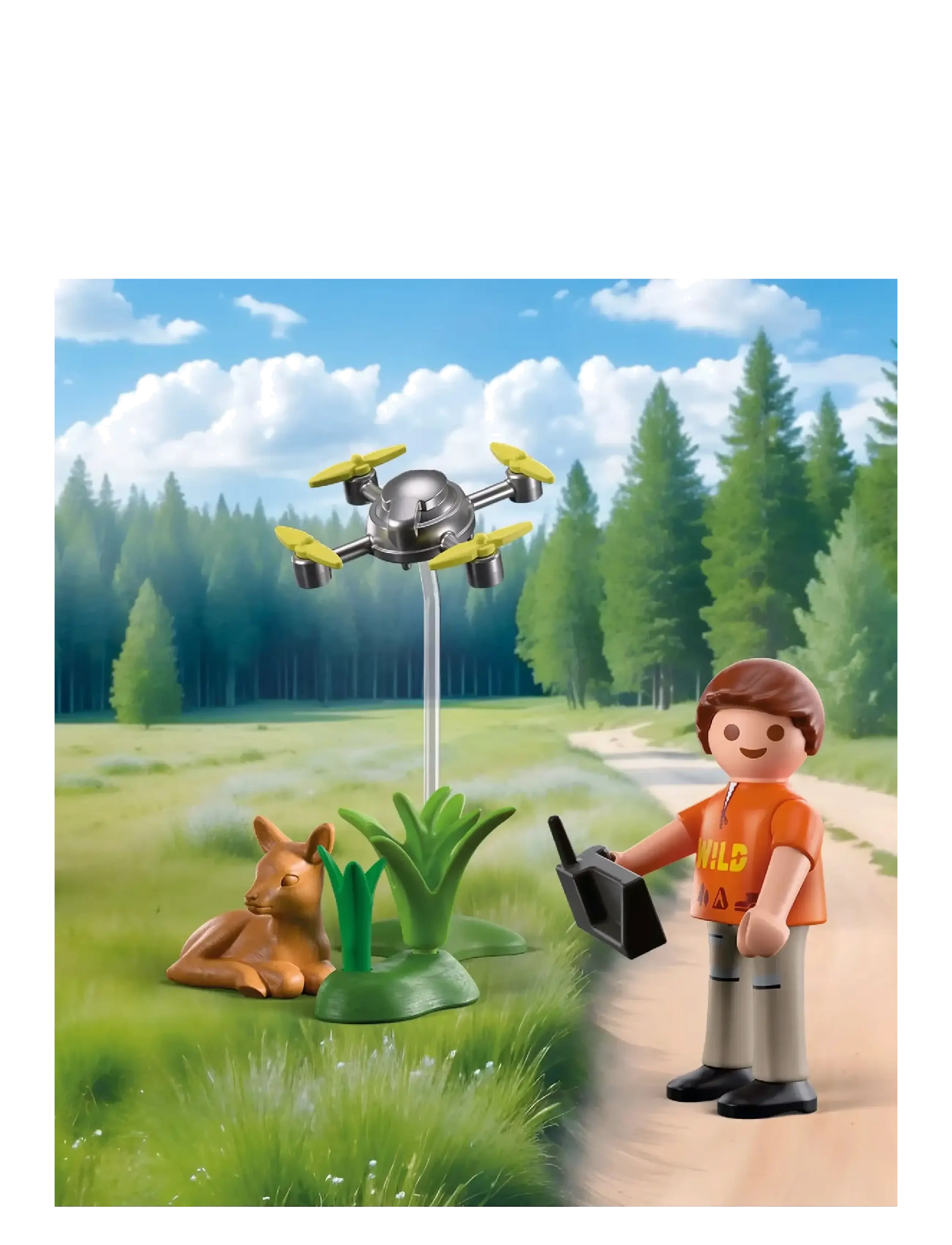 PLAYMOBIL - Fawn Rescue with Drone - playmobil special plus - multicolored - 1