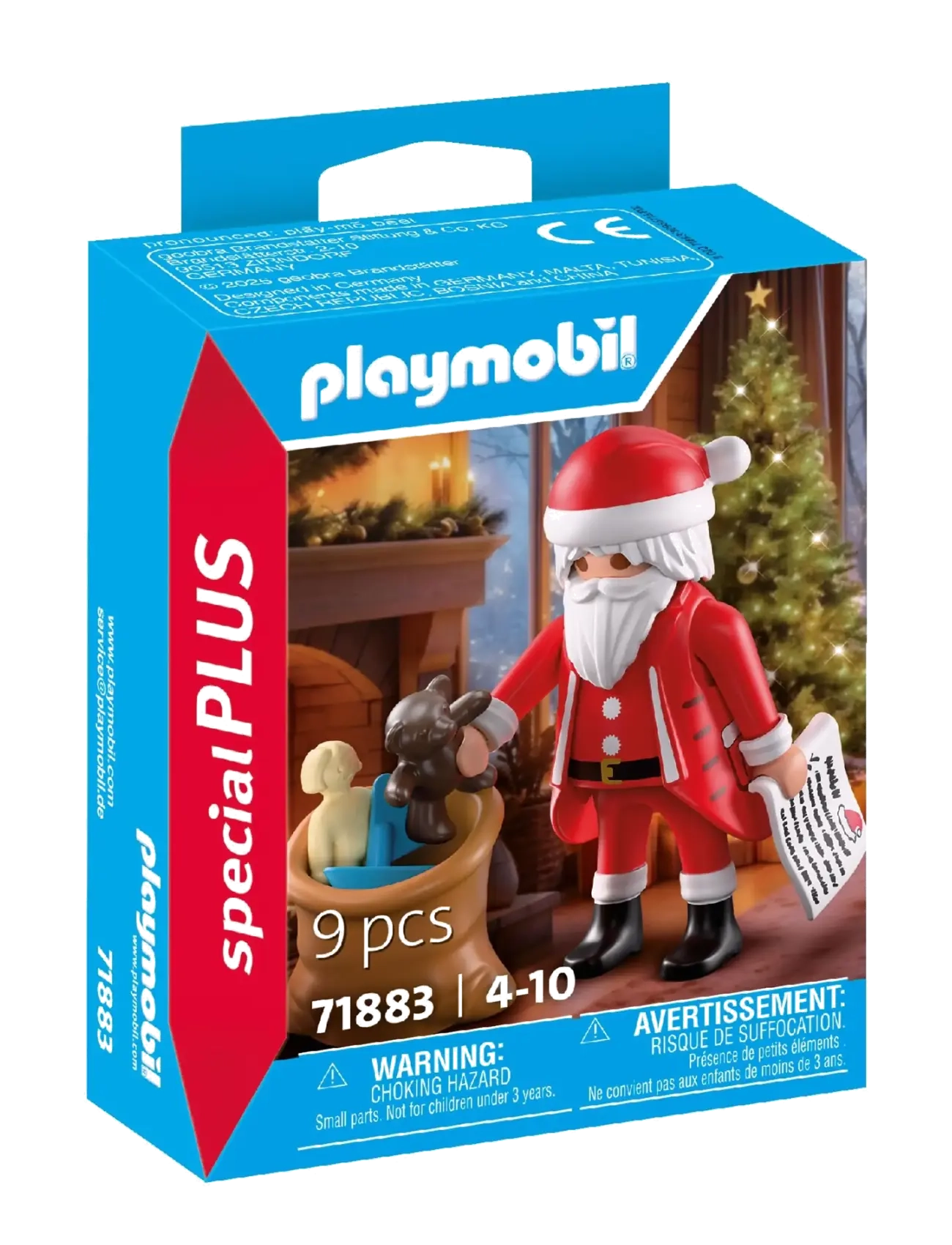 PLAYMOBIL Santa Clause with Wish List - Playmobil Christmas - MULTICOLORED / red