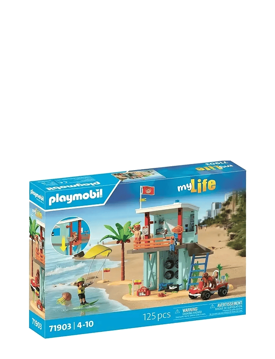 PLAYMOBIL - Lifeguard Tower with Beach Bug - playmobil my life - multicolored - 0